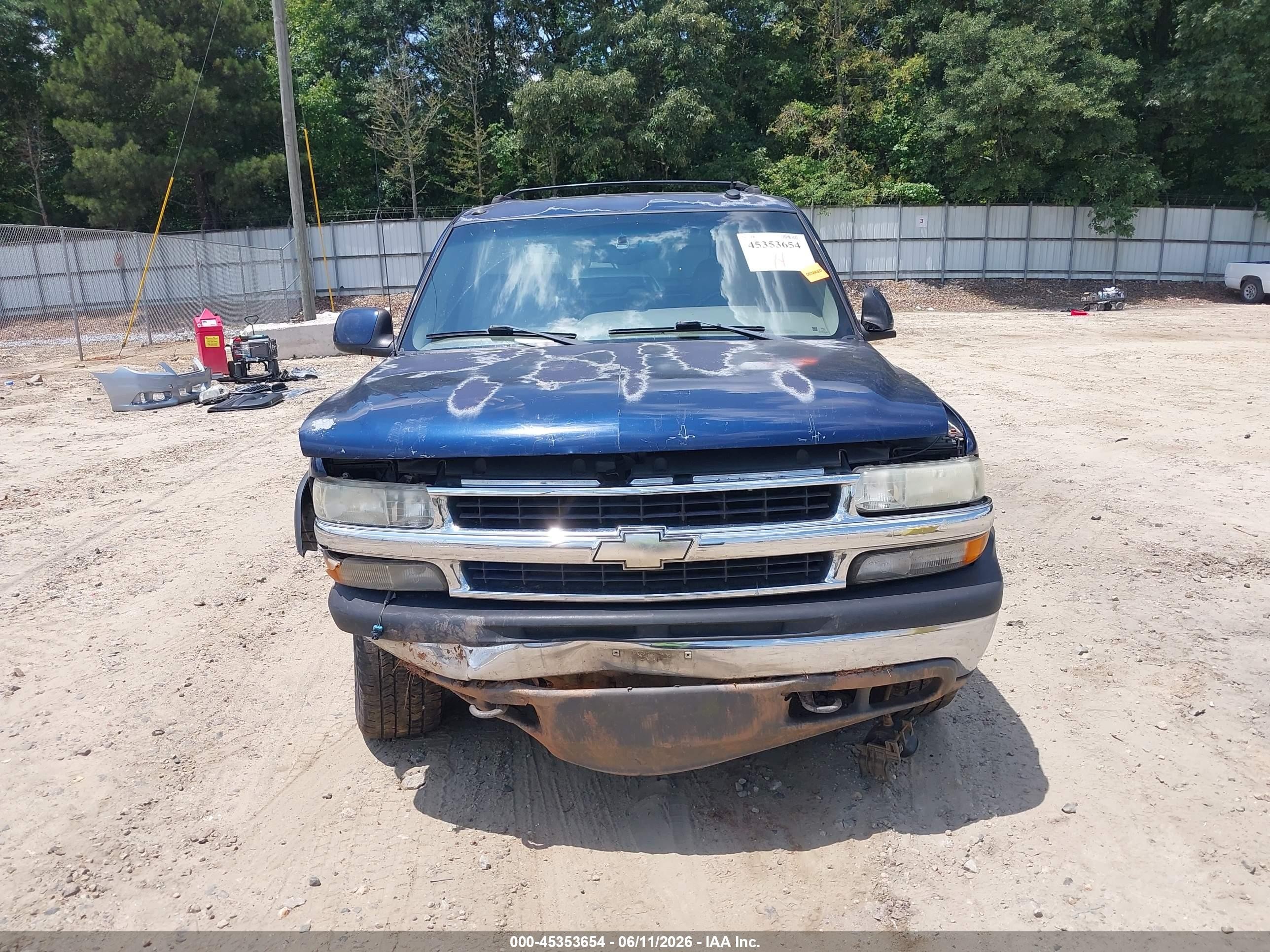 2002 Chevrolet Suburban 1500 Lt Blue vin: 1GNEC16Z12J303494