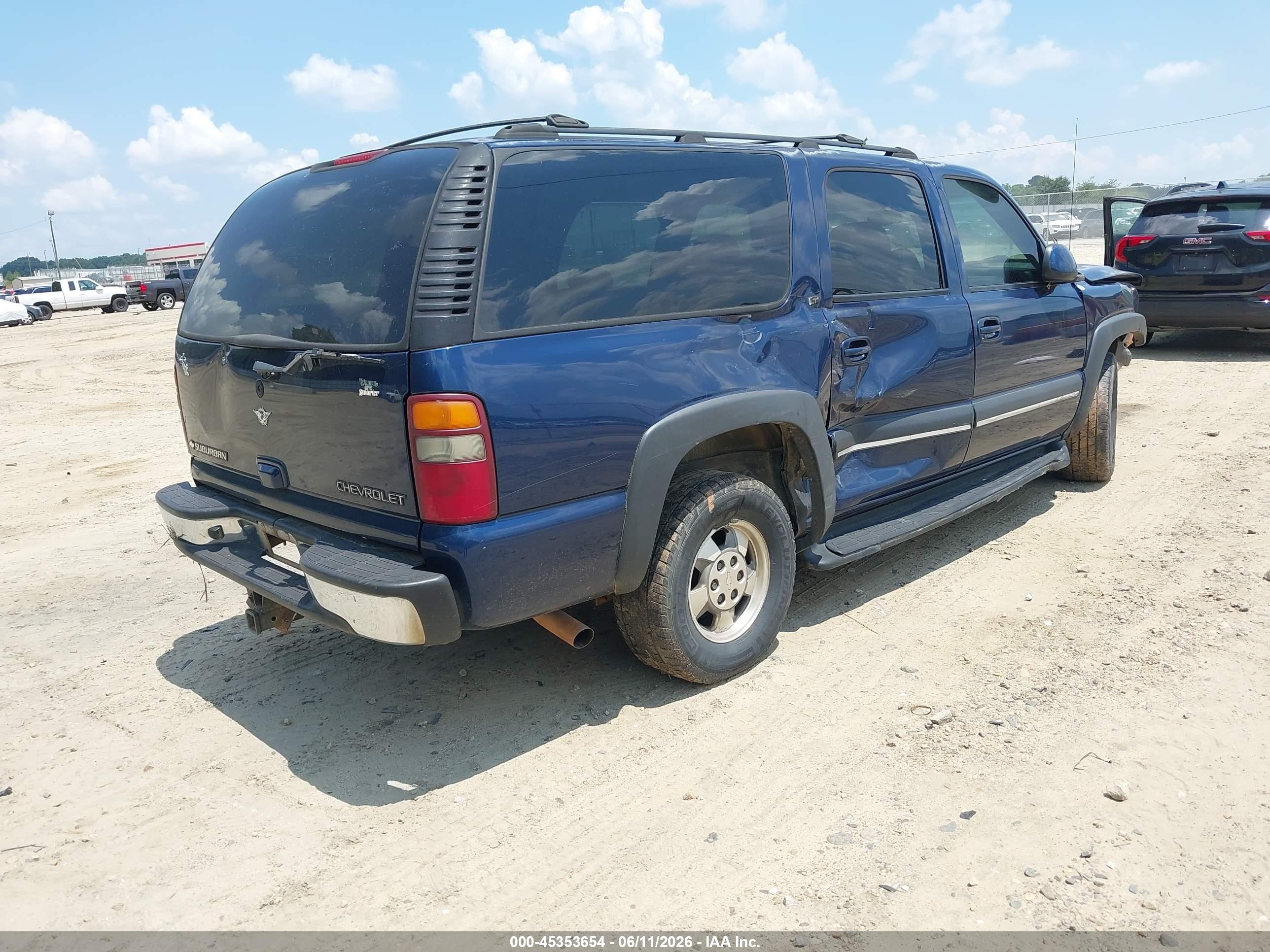 2002 Chevrolet Suburban 1500 Lt Blue vin: 1GNEC16Z12J303494