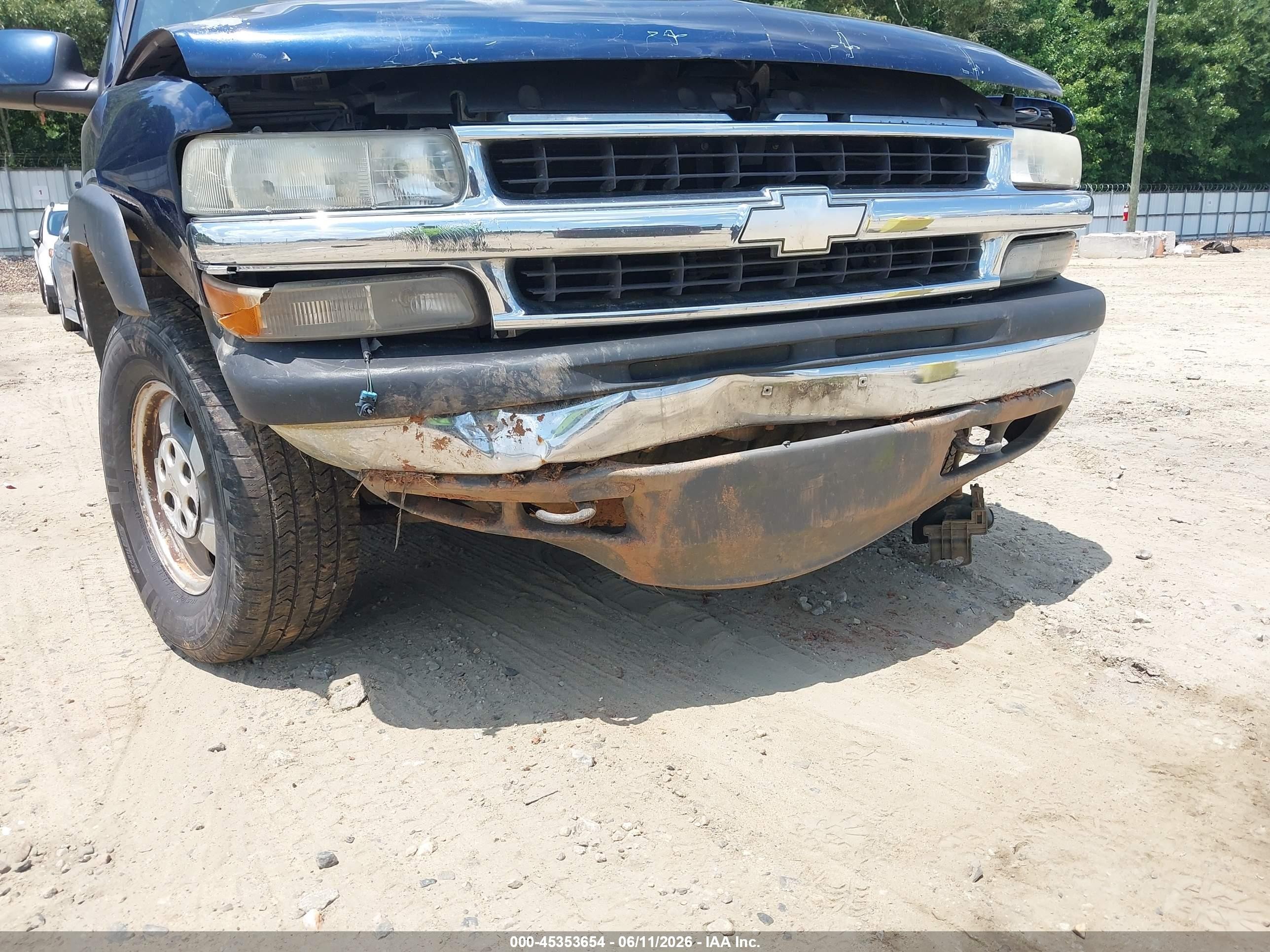 2002 Chevrolet Suburban 1500 Lt Blue vin: 1GNEC16Z12J303494