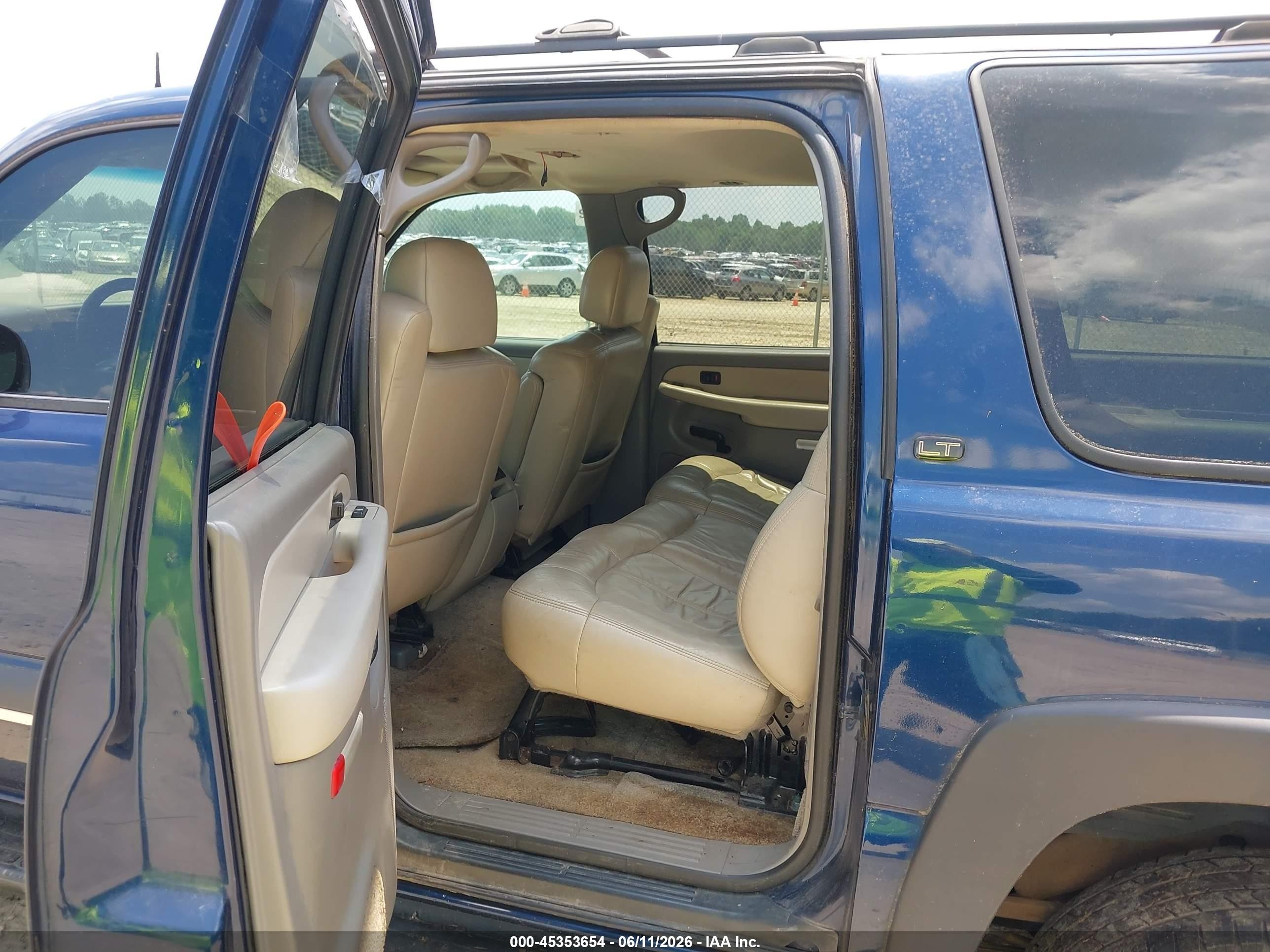 2002 Chevrolet Suburban 1500 Lt Blue vin: 1GNEC16Z12J303494