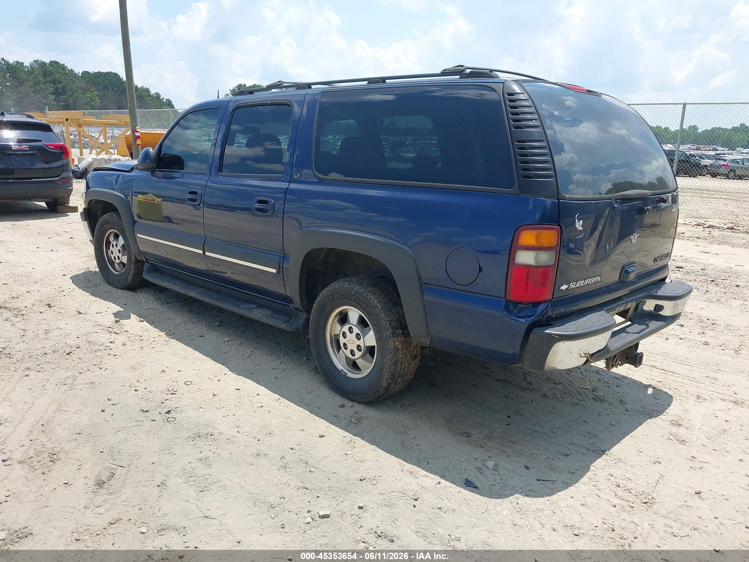 2002 Chevrolet Suburban 1500 Lt Blue vin: 1GNEC16Z12J303494