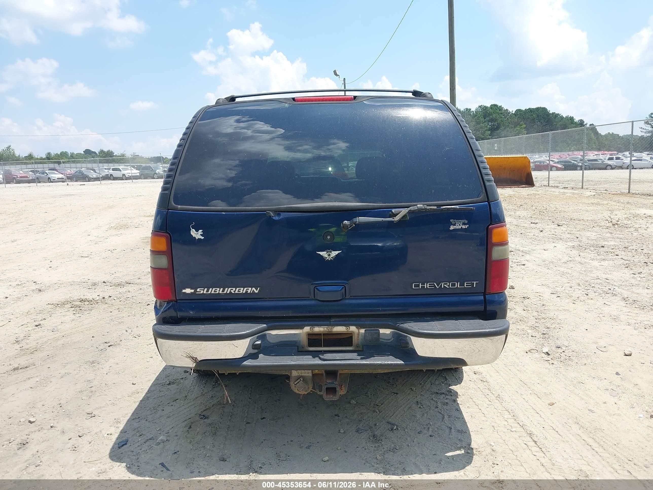 2002 Chevrolet Suburban 1500 Lt Blue vin: 1GNEC16Z12J303494