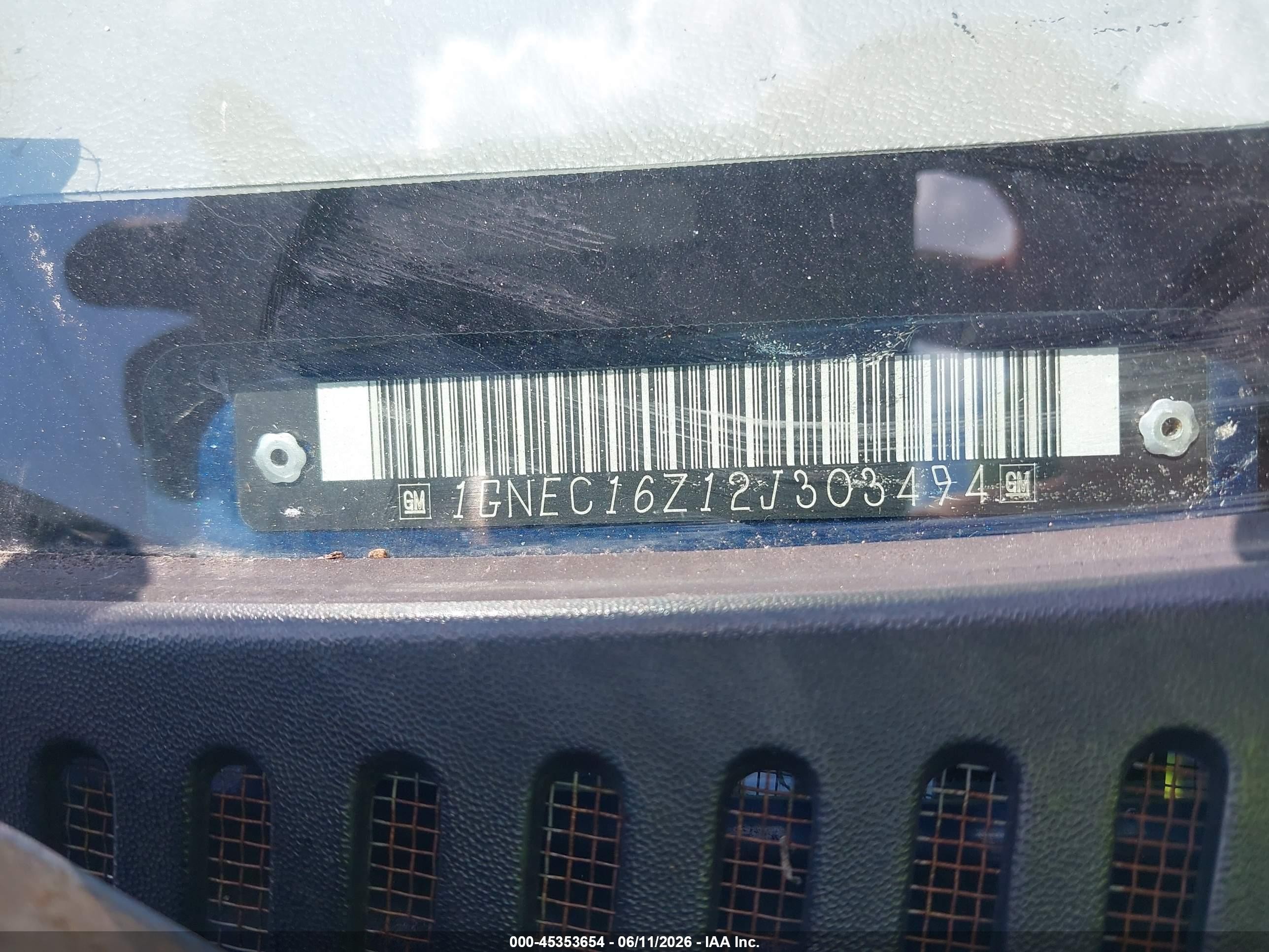 2002 Chevrolet Suburban 1500 Lt Blue vin: 1GNEC16Z12J303494