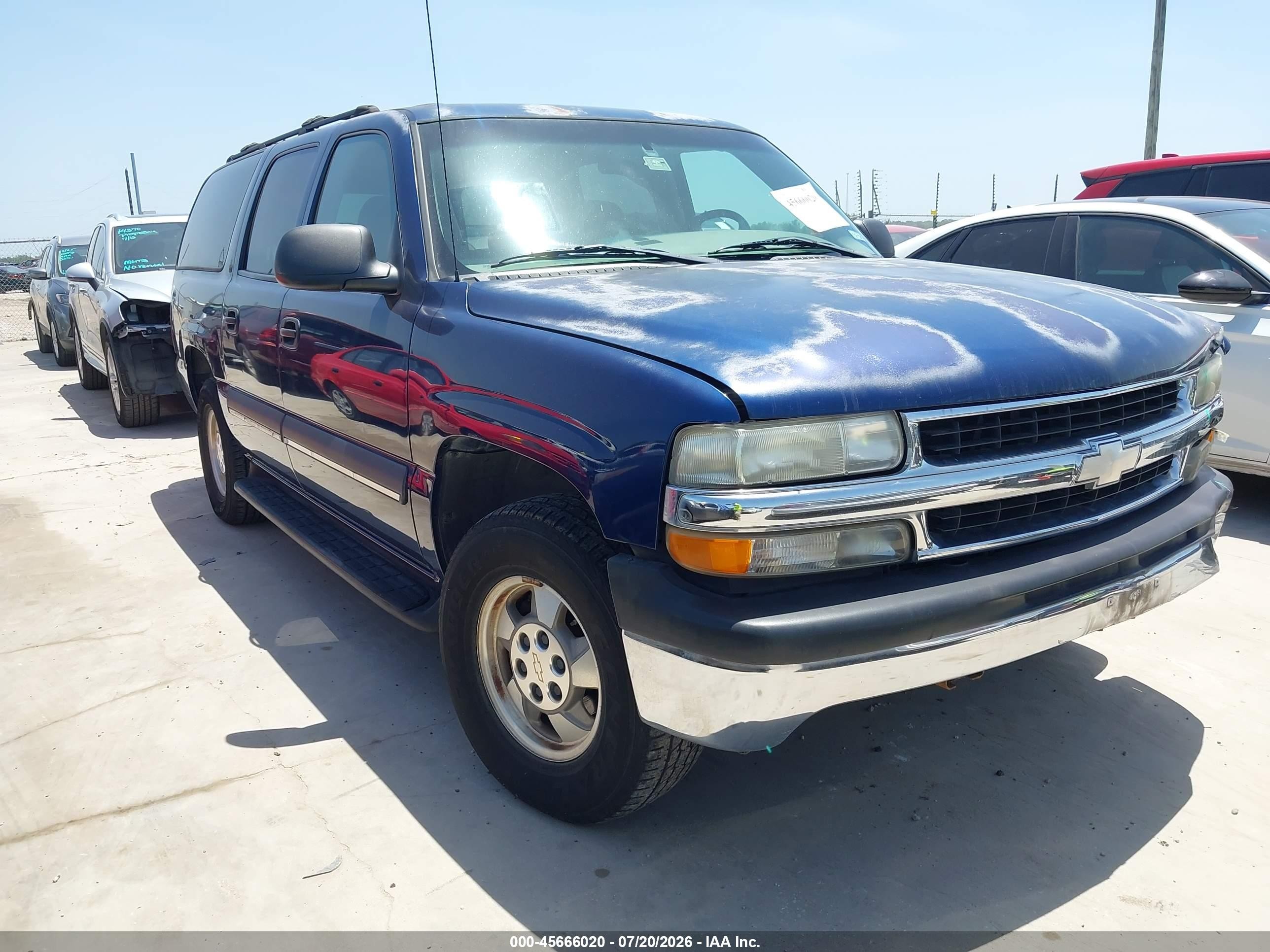 2002 Chevrolet Suburban 1500 Ls Blue vin: 1GNEC16Z22J155940