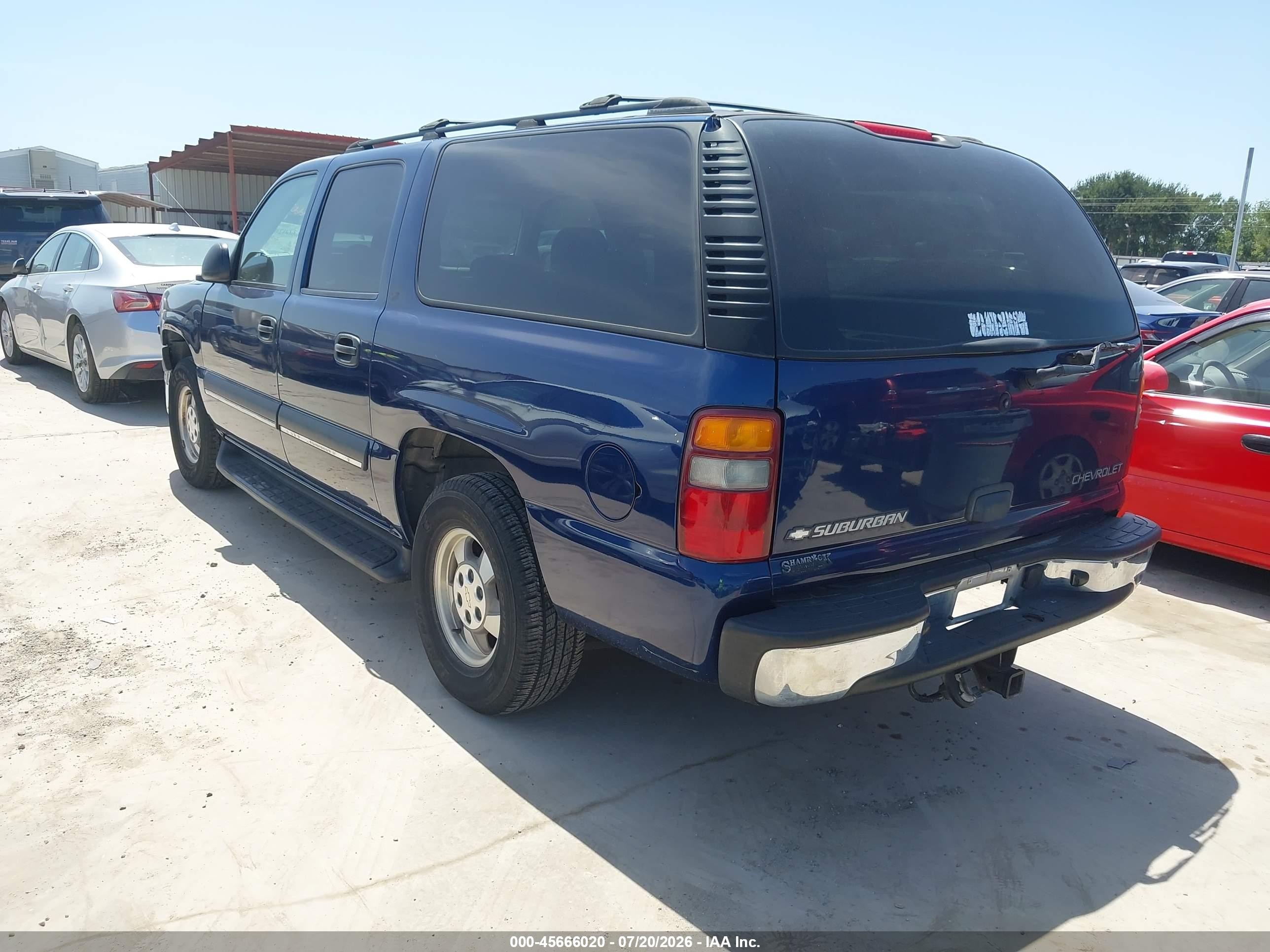 2002 Chevrolet Suburban 1500 Ls Blue vin: 1GNEC16Z22J155940