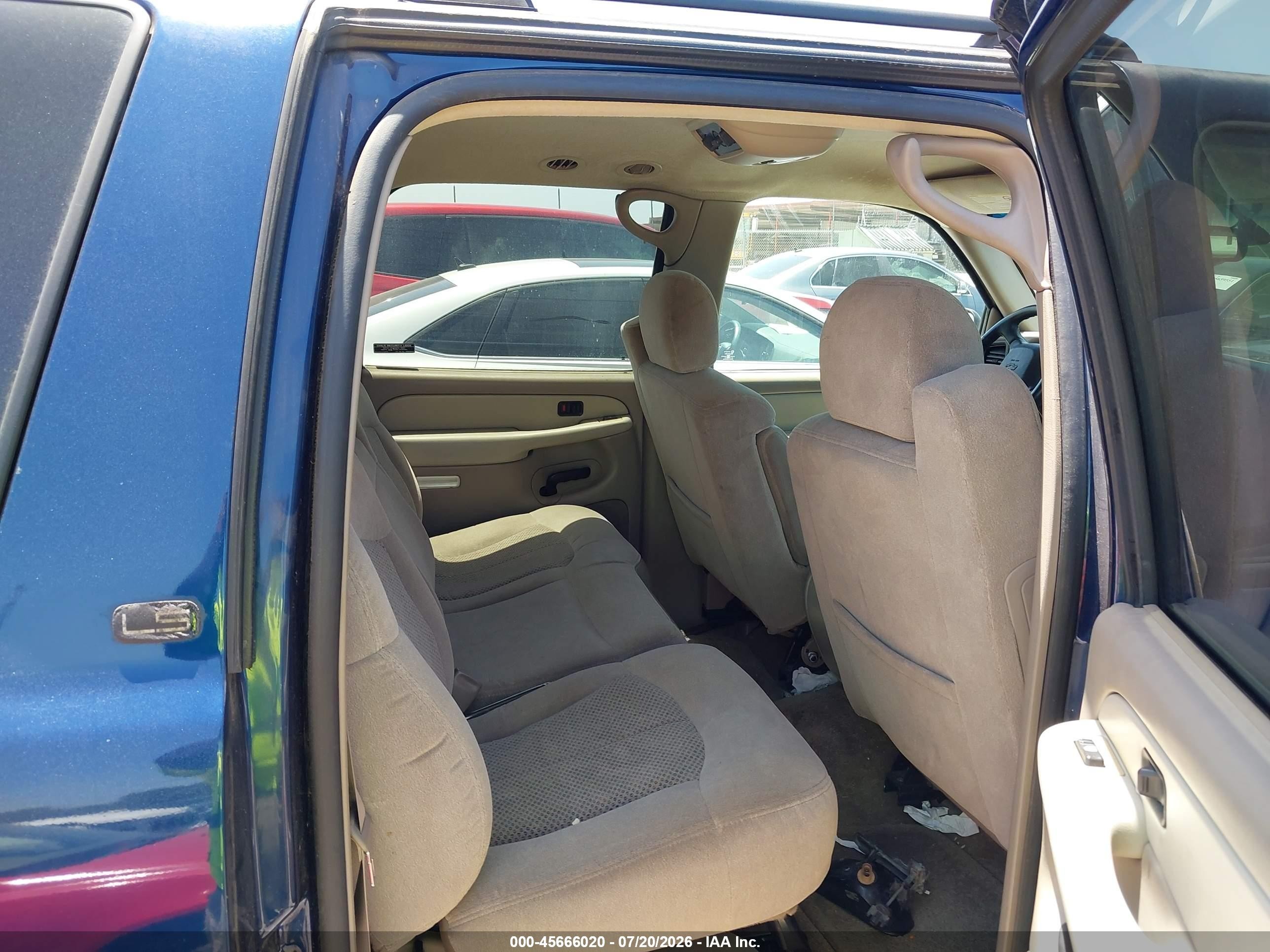 2002 Chevrolet Suburban 1500 Ls Blue vin: 1GNEC16Z22J155940