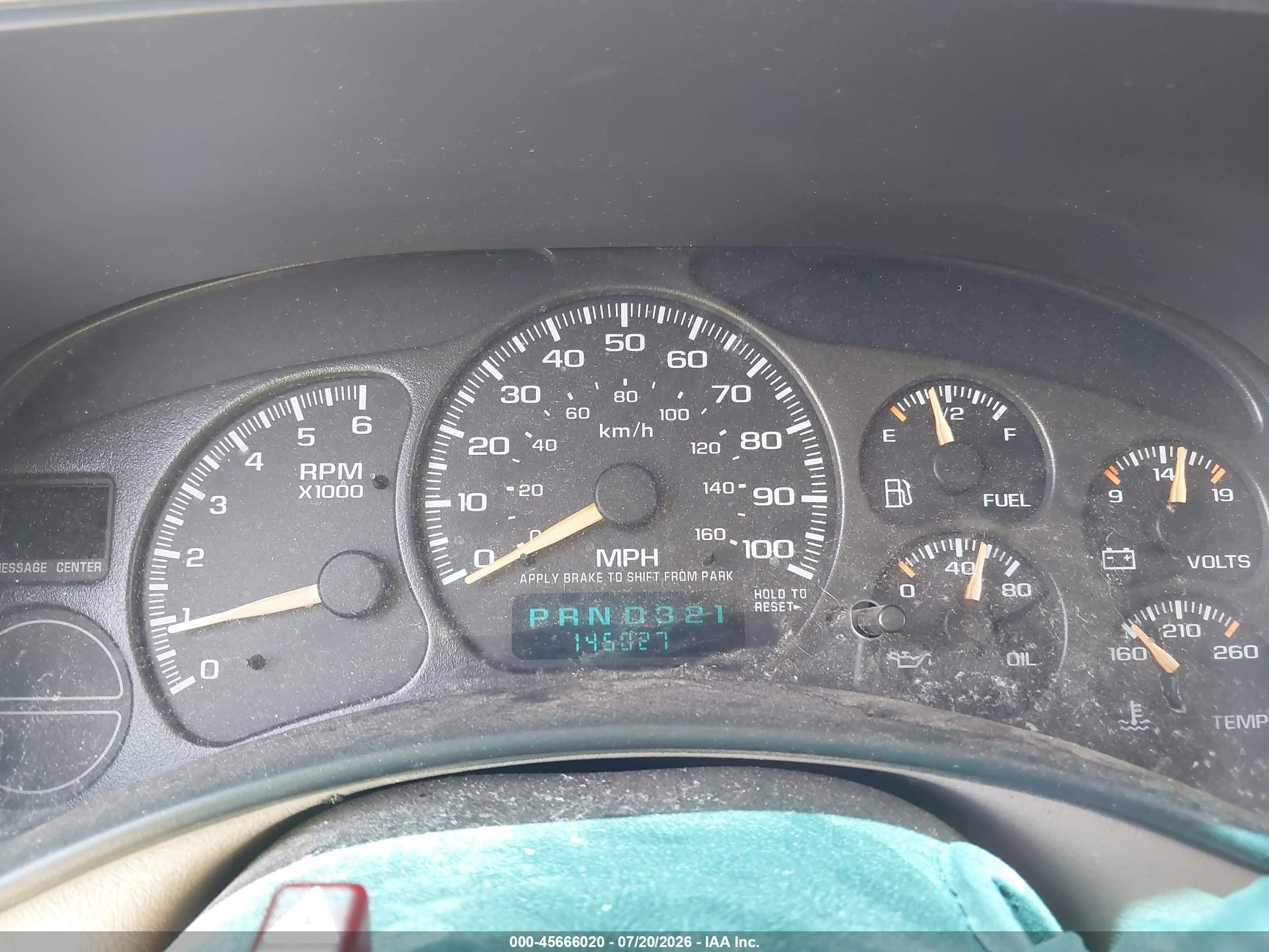 2002 Chevrolet Suburban 1500 Ls Blue vin: 1GNEC16Z22J155940
