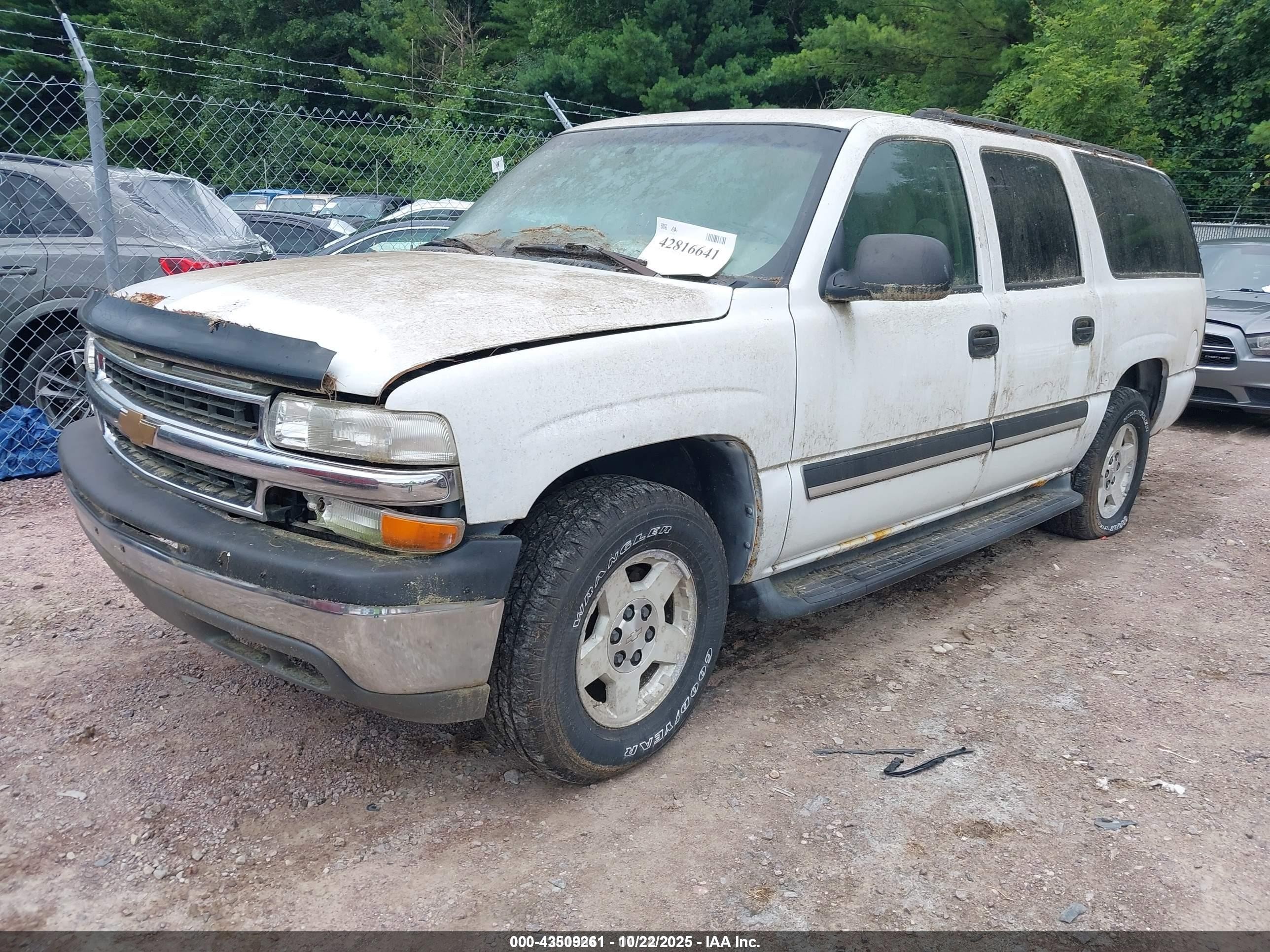 2004 Chevrolet Suburban 1500 Ls Белый vin: 1GNEC16Z24J238030