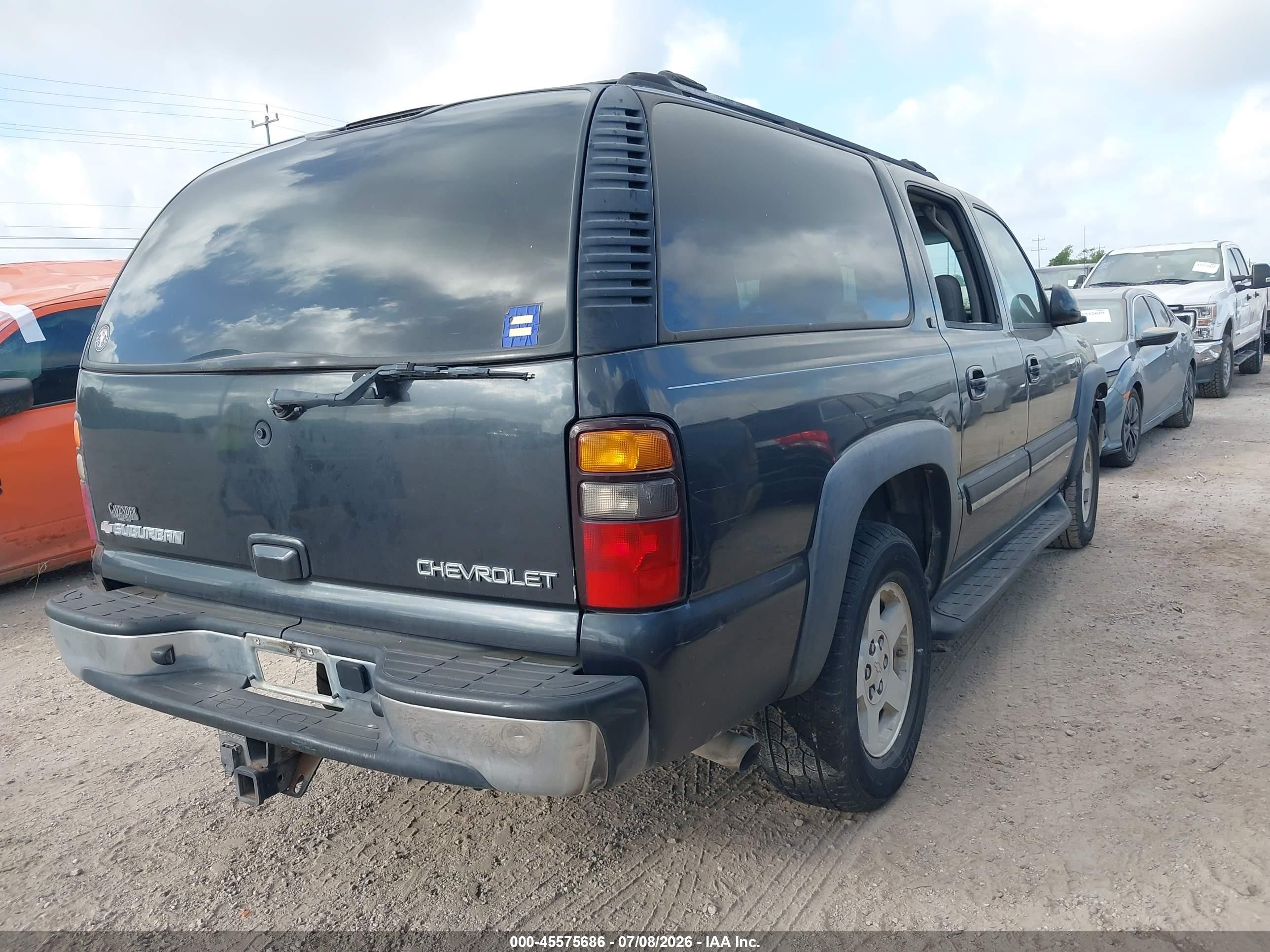 2004 Chevrolet Suburban 1500 Lt Gray vin: 1GNEC16Z24J261078