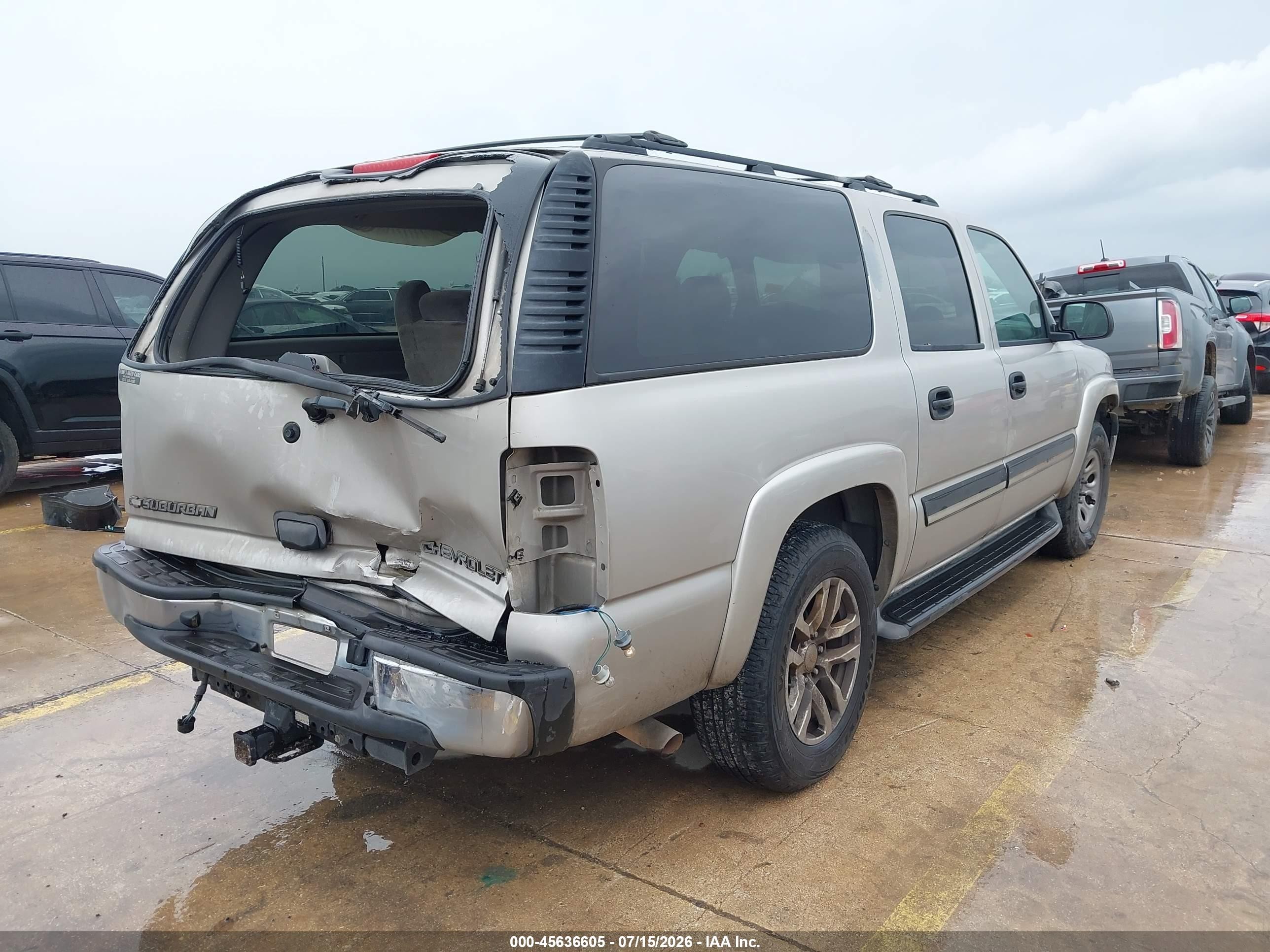 2005 Chevrolet Suburban 1500 Ls Бежевый vin: 1GNEC16Z25R145799