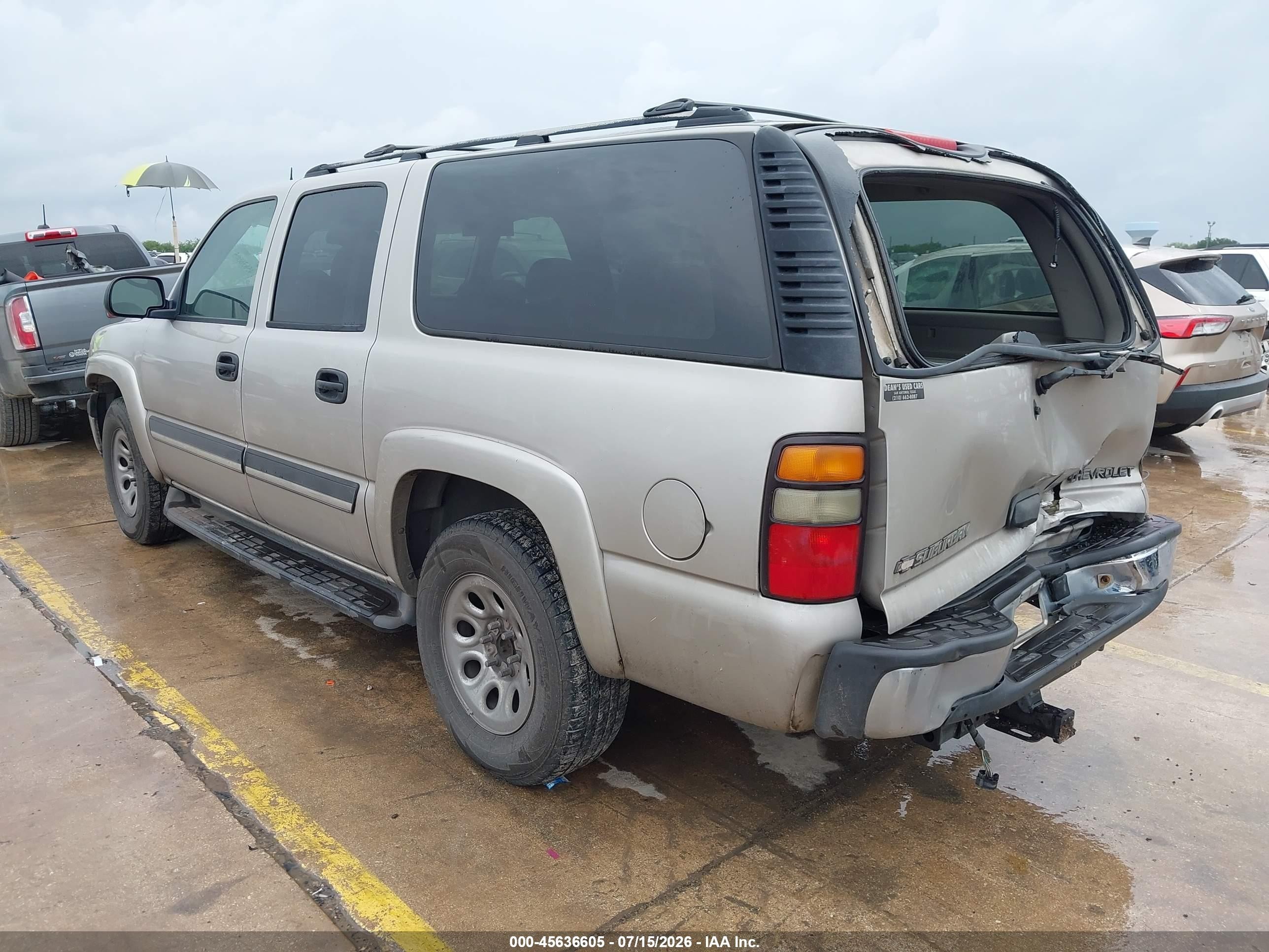 2005 Chevrolet Suburban 1500 Ls Бежевый vin: 1GNEC16Z25R145799