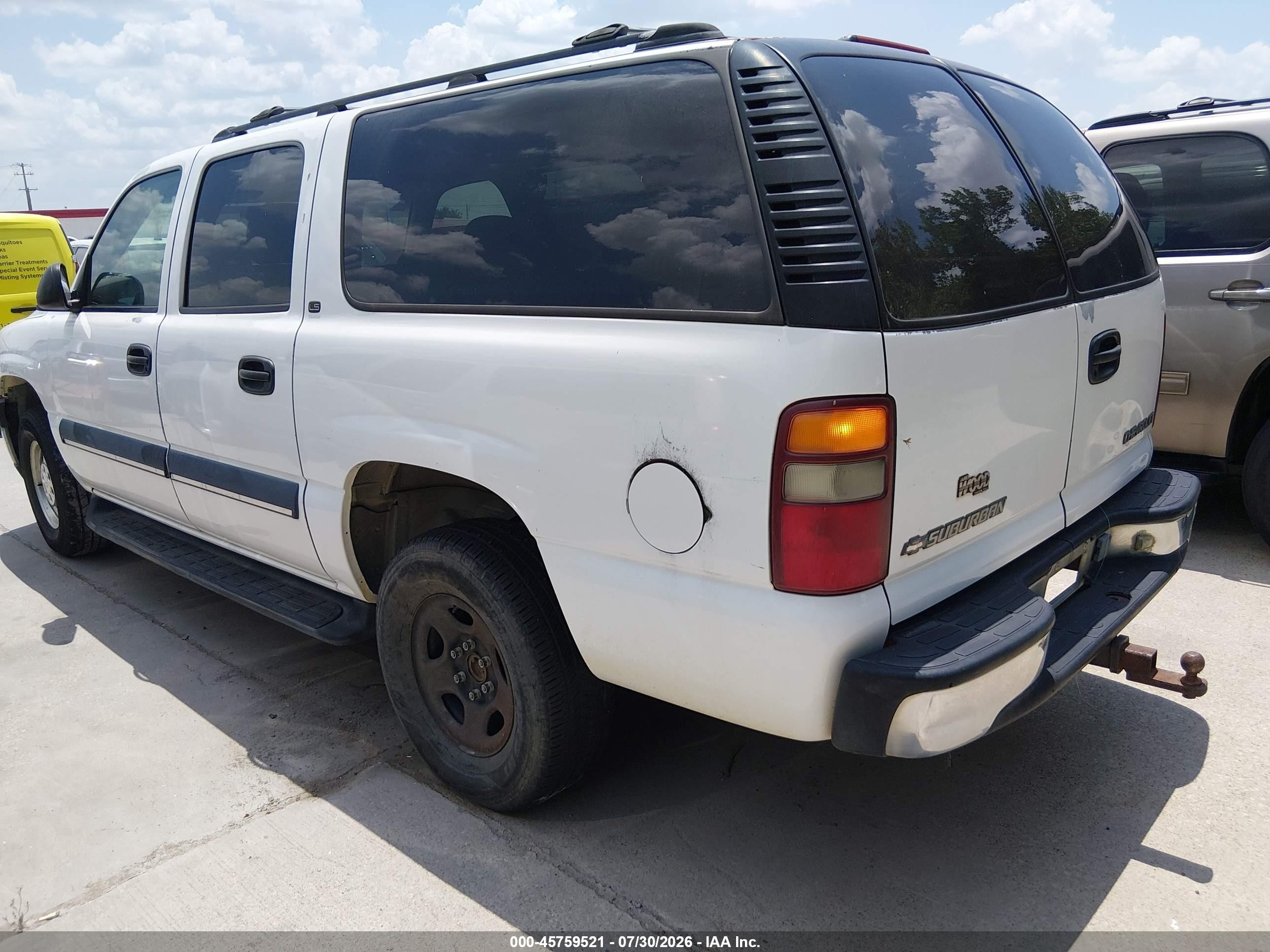 2002 Chevrolet Suburban 1500 Ls Белый vin: 1GNEC16Z32J108948