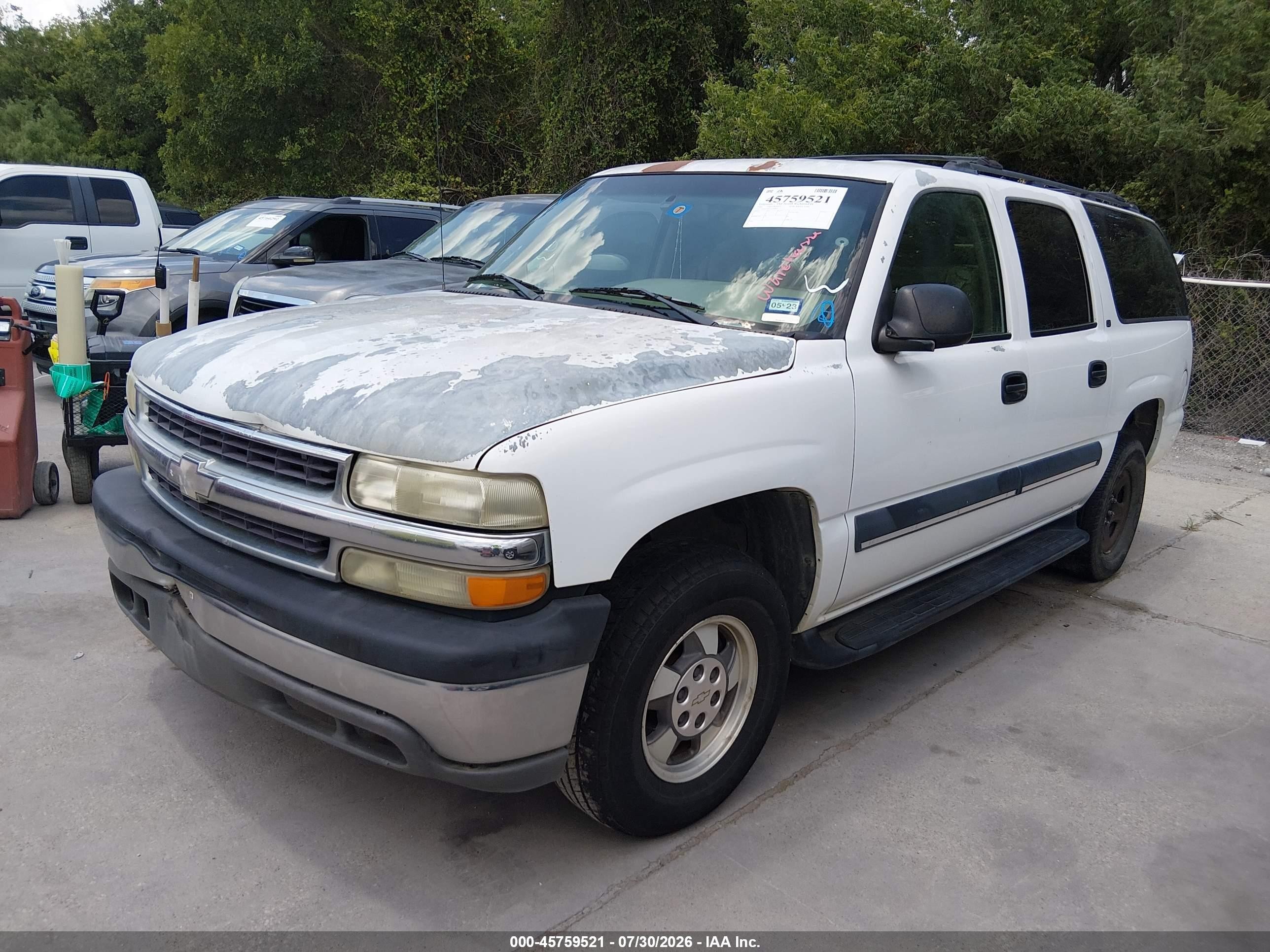 2002 Chevrolet Suburban 1500 Ls Белый vin: 1GNEC16Z32J108948