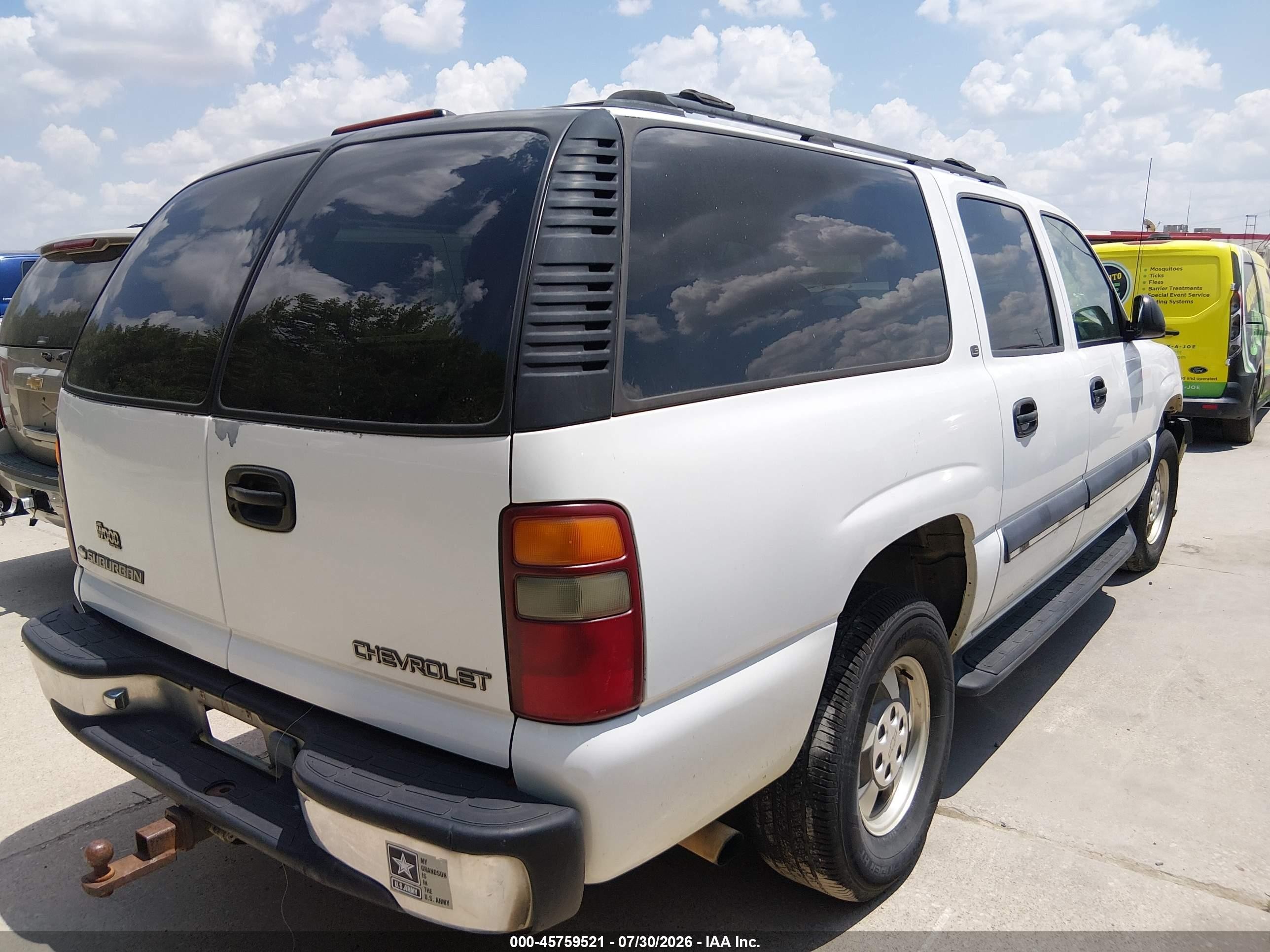2002 Chevrolet Suburban 1500 Ls Белый vin: 1GNEC16Z32J108948
