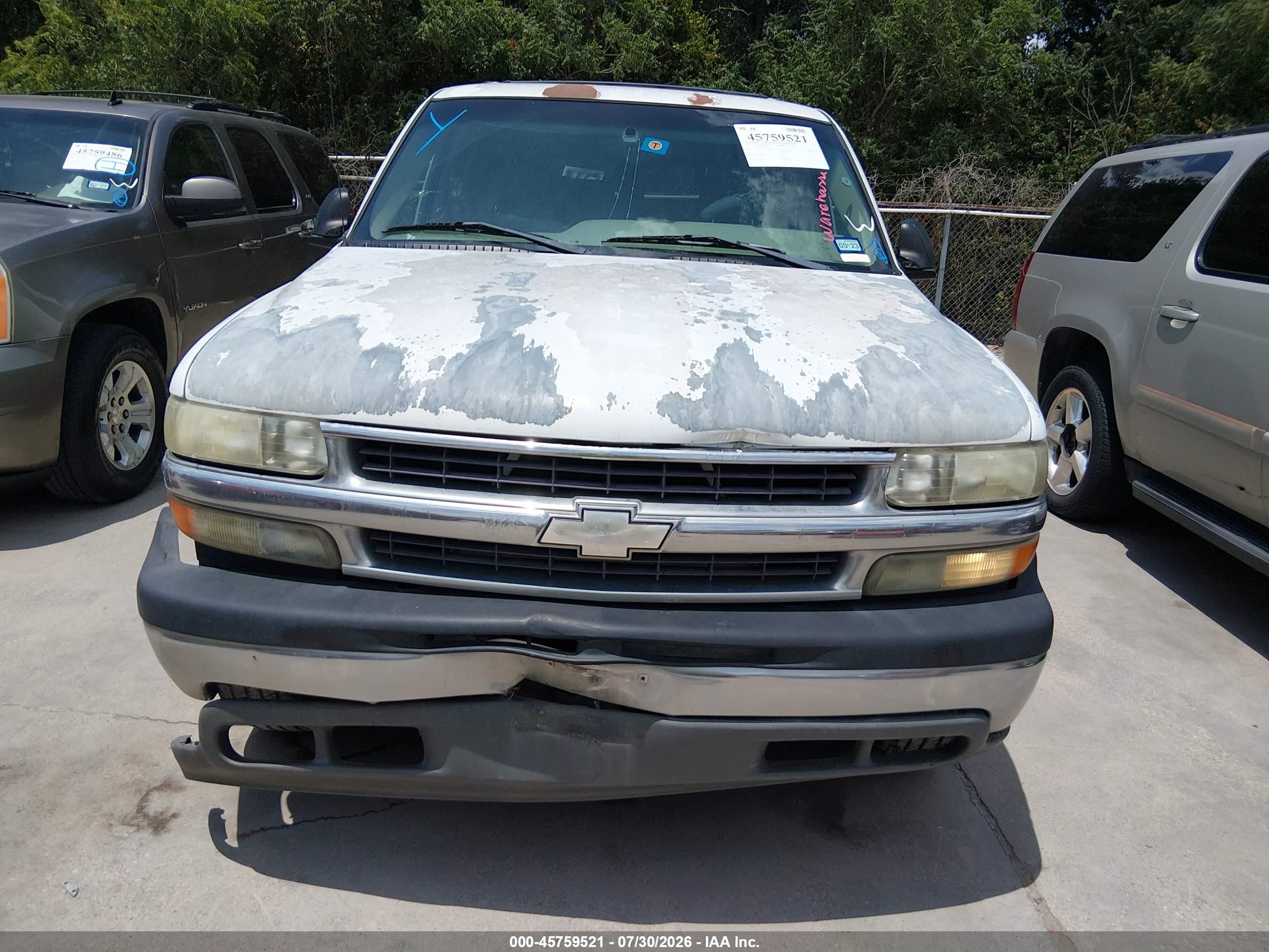 2002 Chevrolet Suburban 1500 Ls Белый vin: 1GNEC16Z32J108948