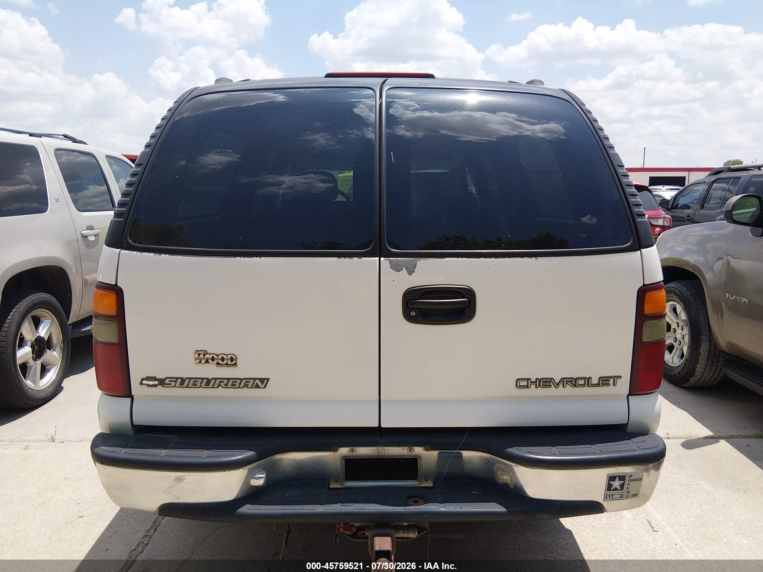 2002 Chevrolet Suburban 1500 Ls Белый vin: 1GNEC16Z32J108948