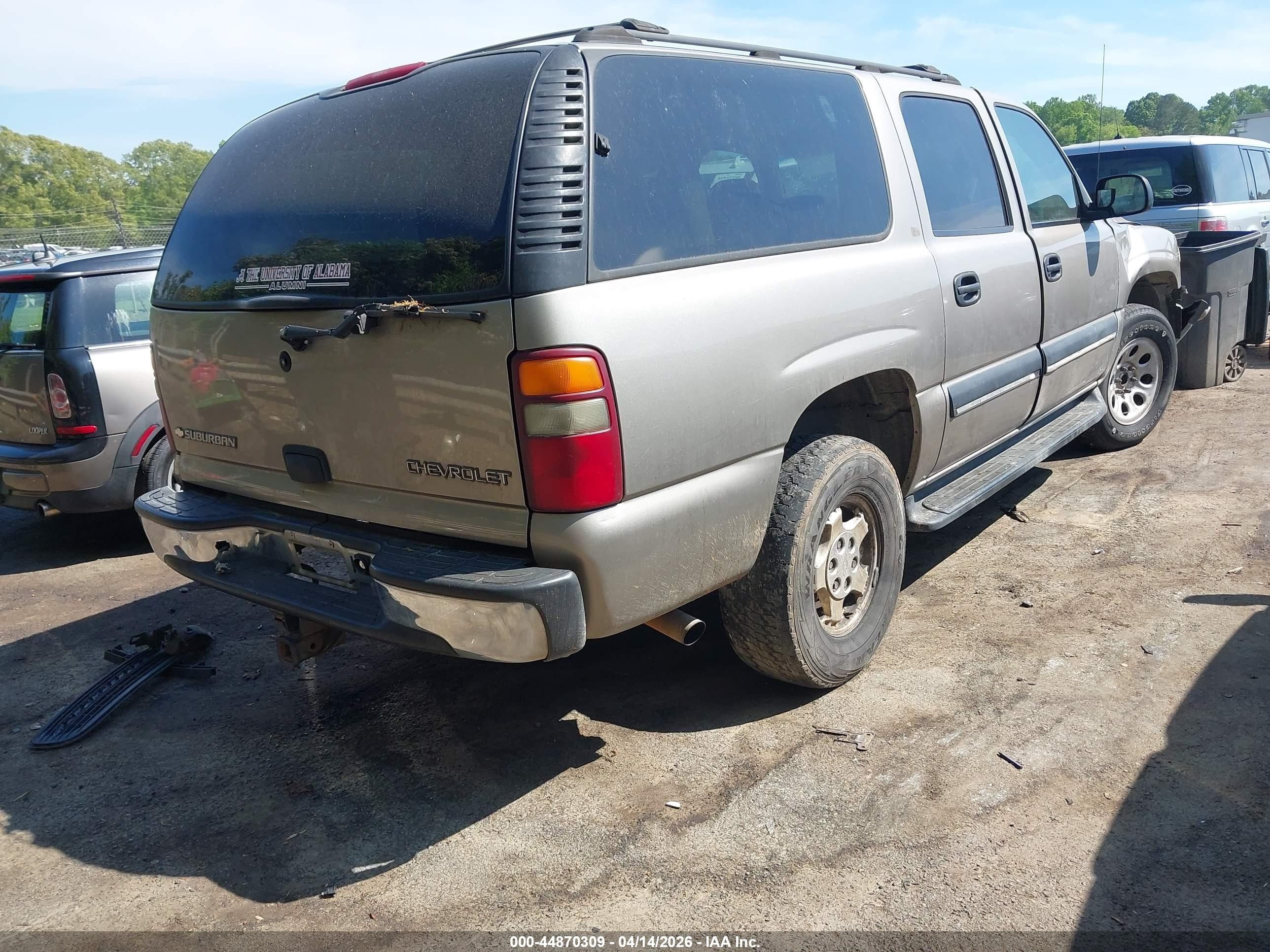 2002 Chevrolet Suburban 1500 Ls Beige vin: 1GNEC16Z42J299330