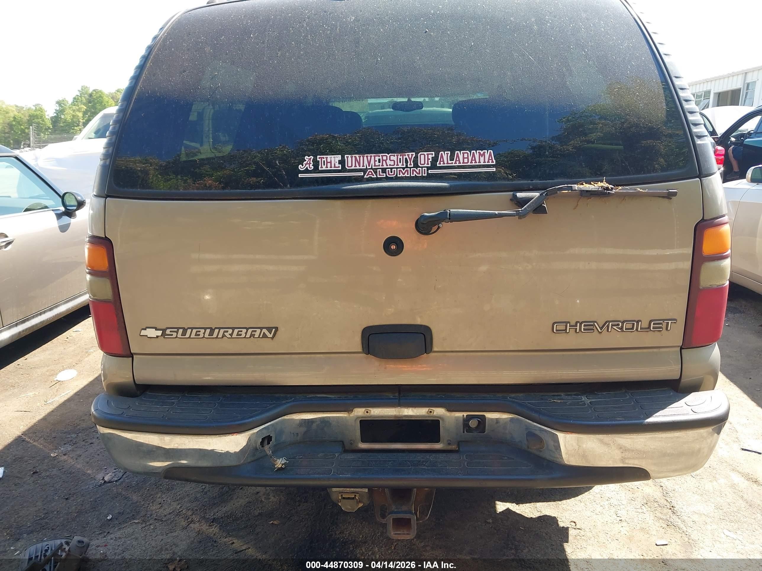 2002 Chevrolet Suburban 1500 Ls Beige vin: 1GNEC16Z42J299330