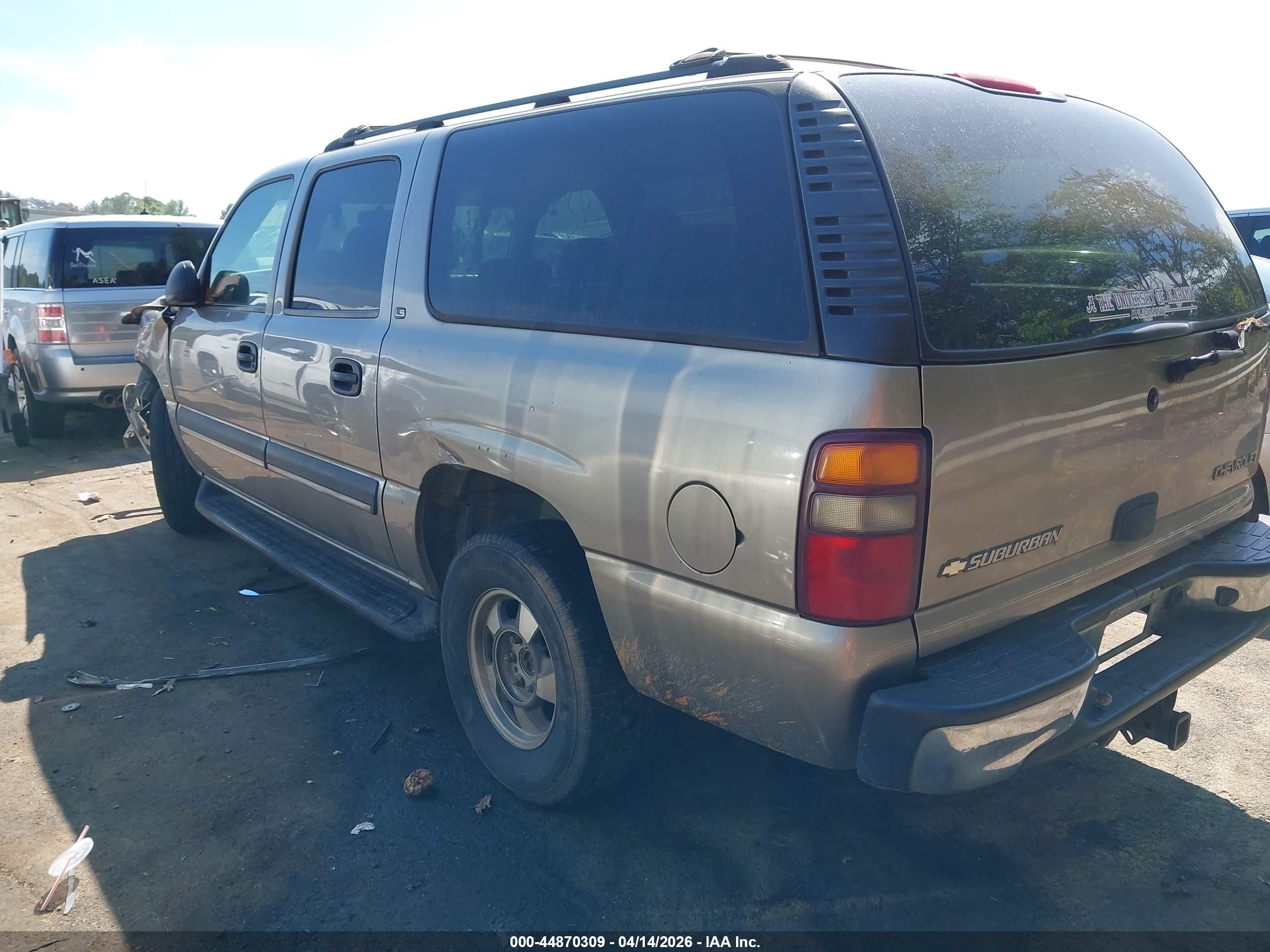 2002 Chevrolet Suburban 1500 Ls Beige vin: 1GNEC16Z42J299330