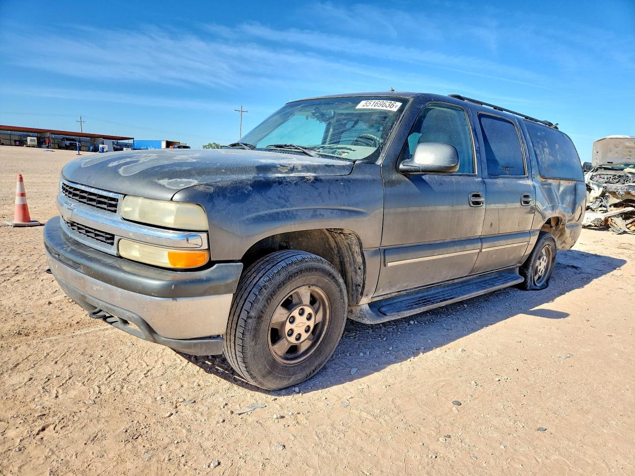 2002 Chevrolet Suburban Gray vin: 1GNEC16Z62J120429