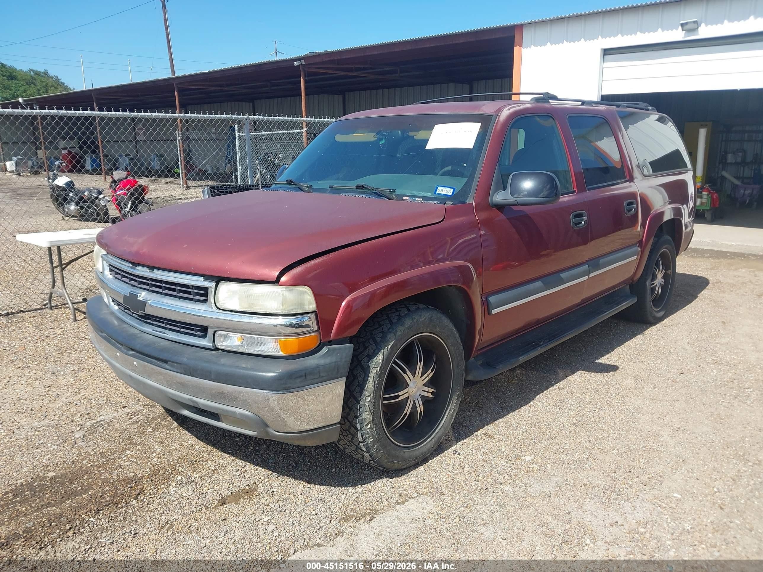 2002 Chevrolet Suburban 1500 Ls Бордовый vin: 1GNEC16Z62R319837