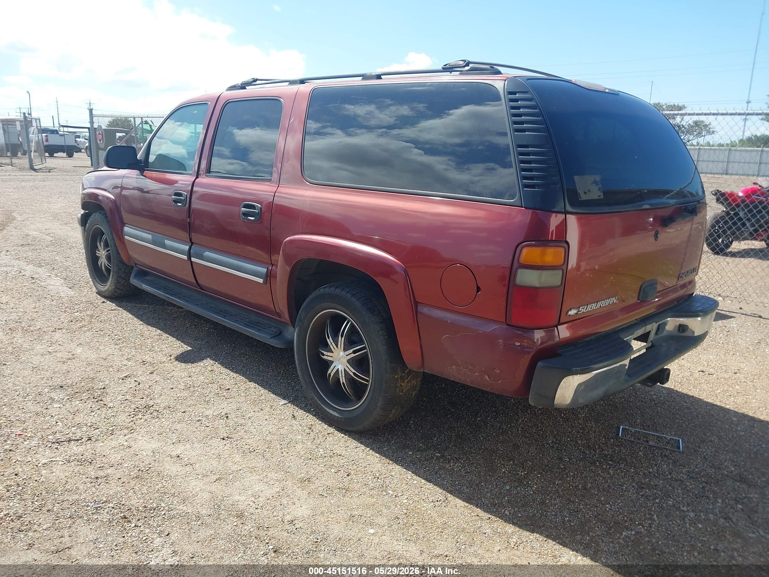 2002 Chevrolet Suburban 1500 Ls Бордовый vin: 1GNEC16Z62R319837