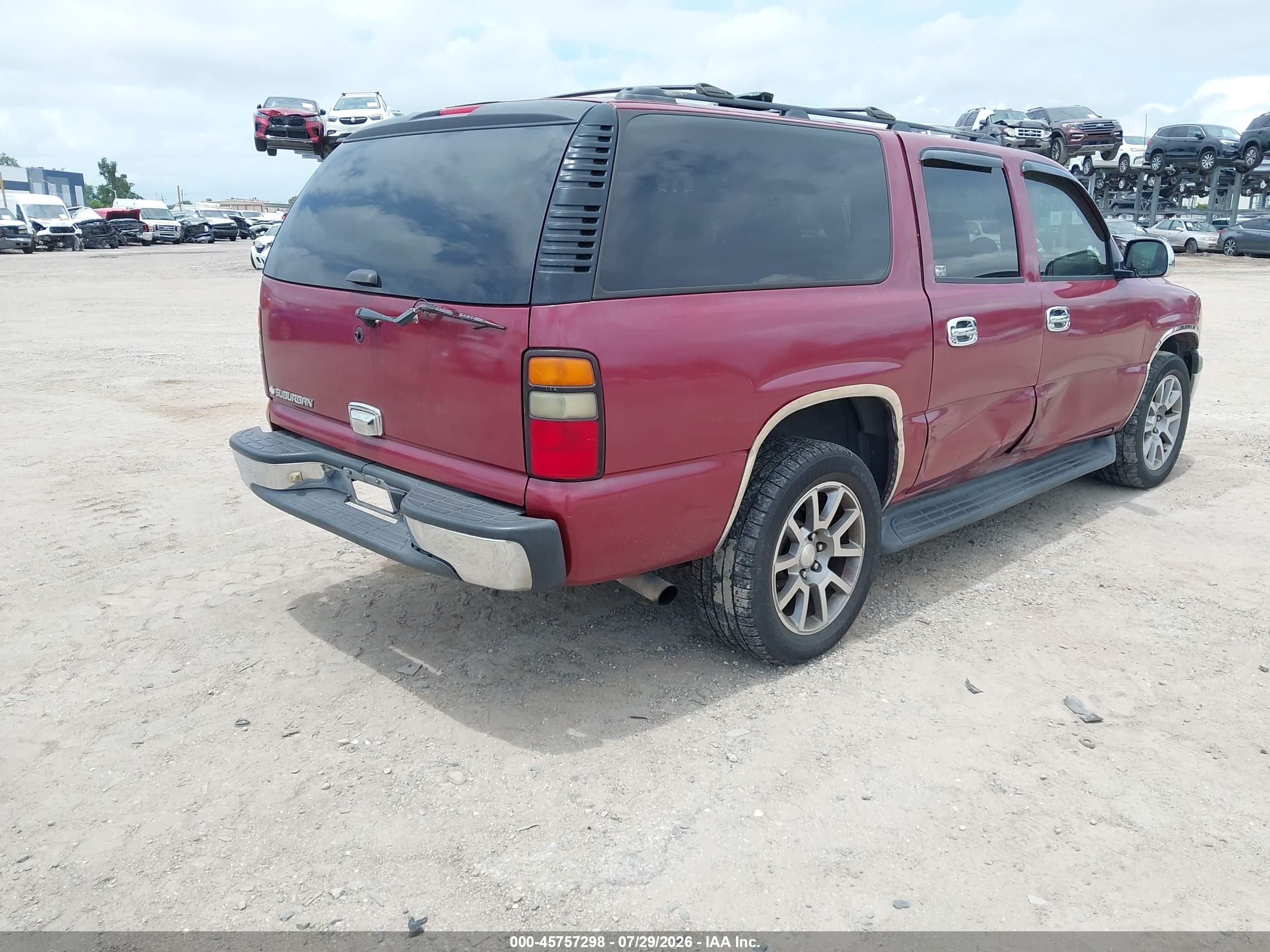 2006 Chevrolet Suburban 1500 Ls Темно-бордовый vin: 1GNEC16Z66J154179