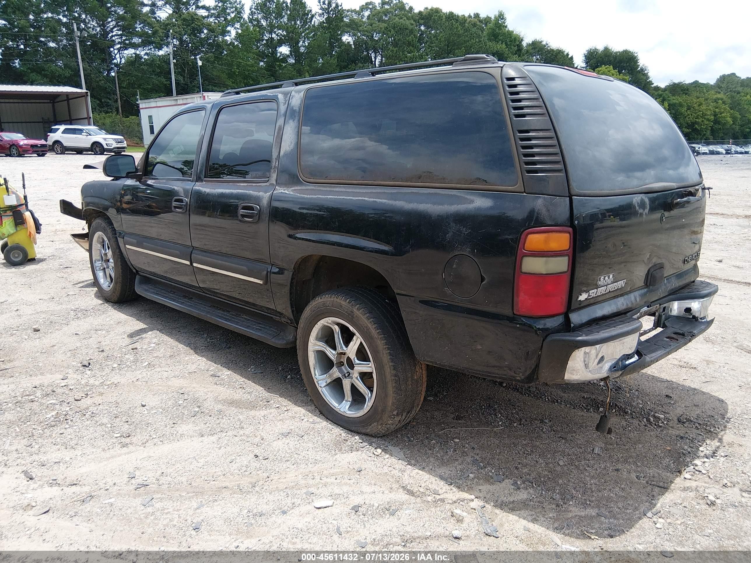 2003 Chevrolet Suburban 1500 Ls Черный vin: 1GNEC16Z73J240340