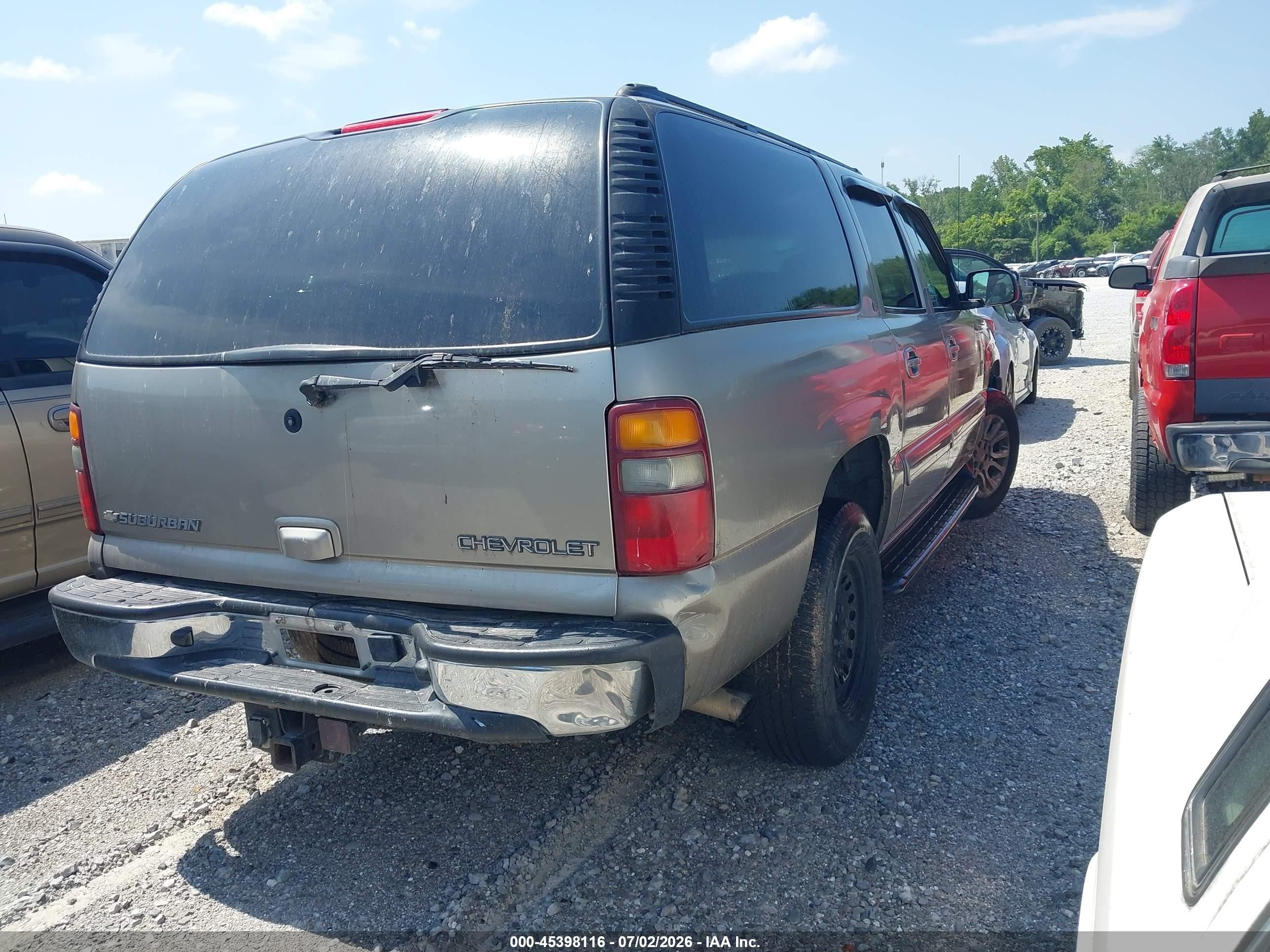2002 Chevrolet Suburban 1500 Lt Brown vin: 1GNEC16Z82J307008