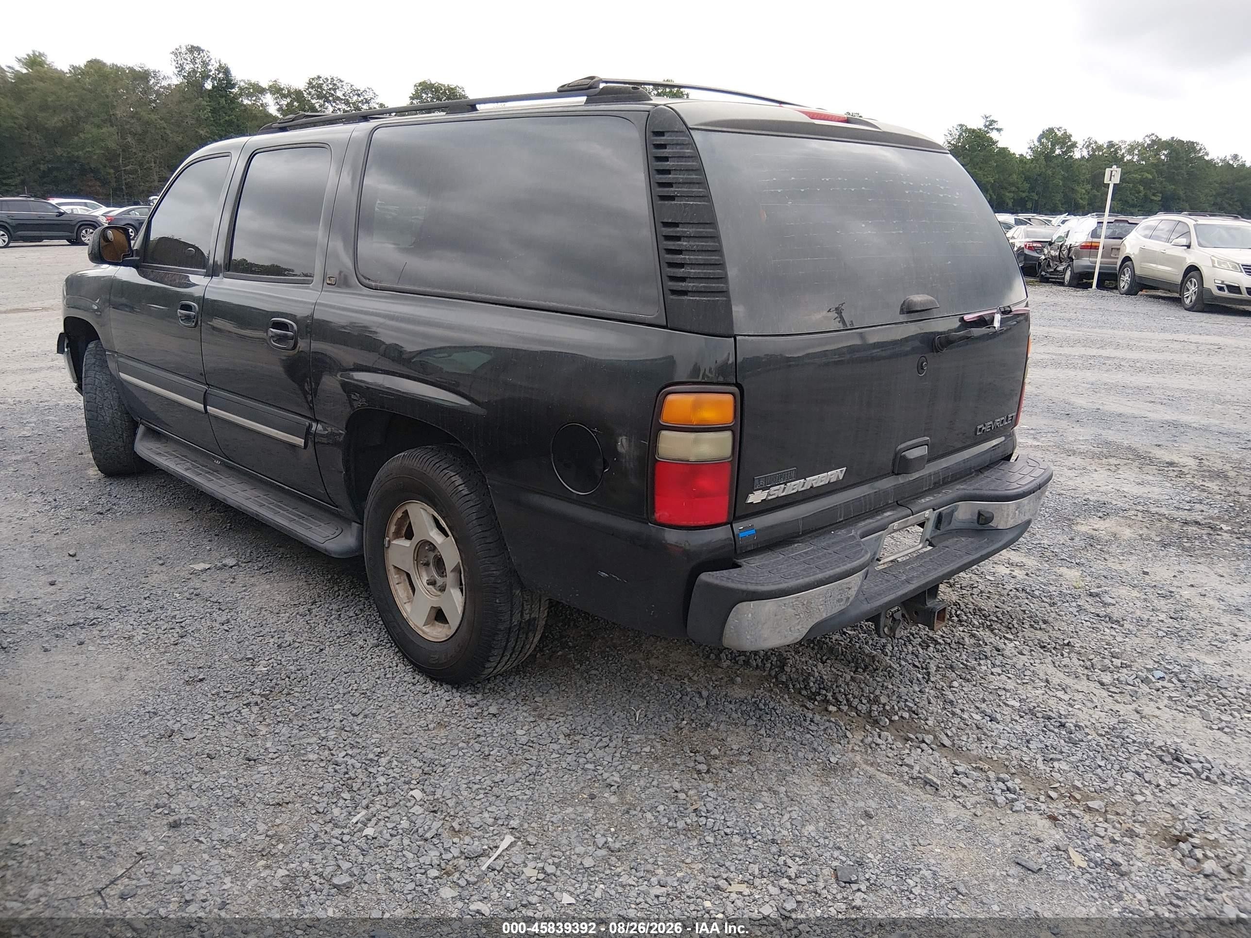 2005 Chevrolet Suburban 1500 Lt Black vin: 1GNEC16Z95R220627