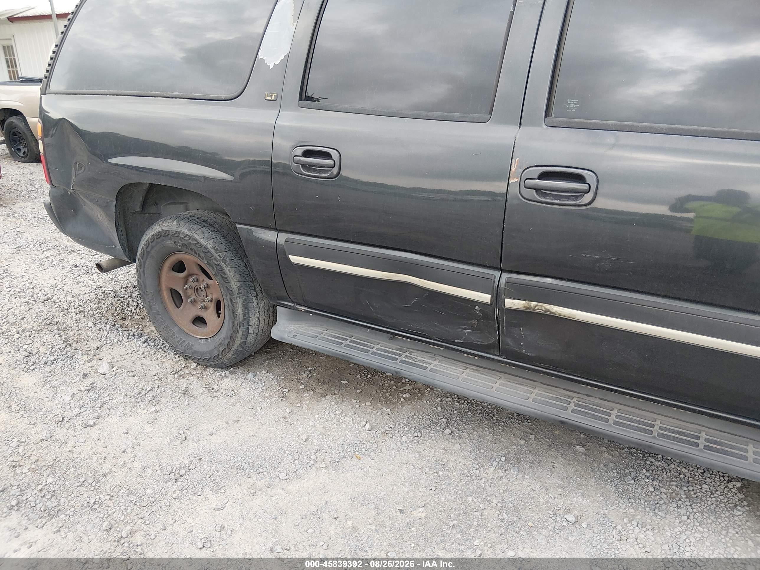 2005 Chevrolet Suburban 1500 Lt Black vin: 1GNEC16Z95R220627