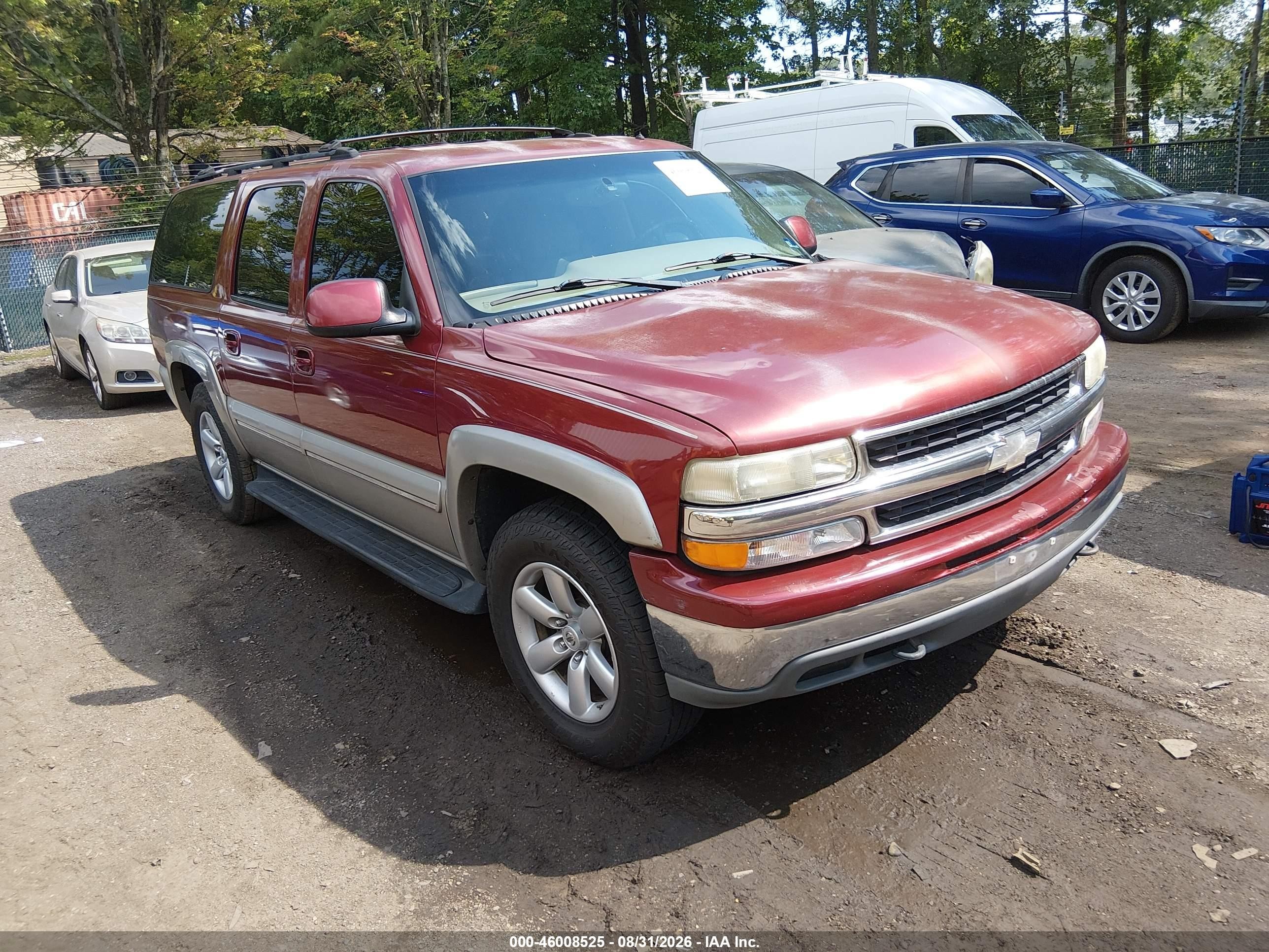 2002 Chevrolet Suburban 1500 Lt Burgundy vin: 1GNEC16ZX2J174087