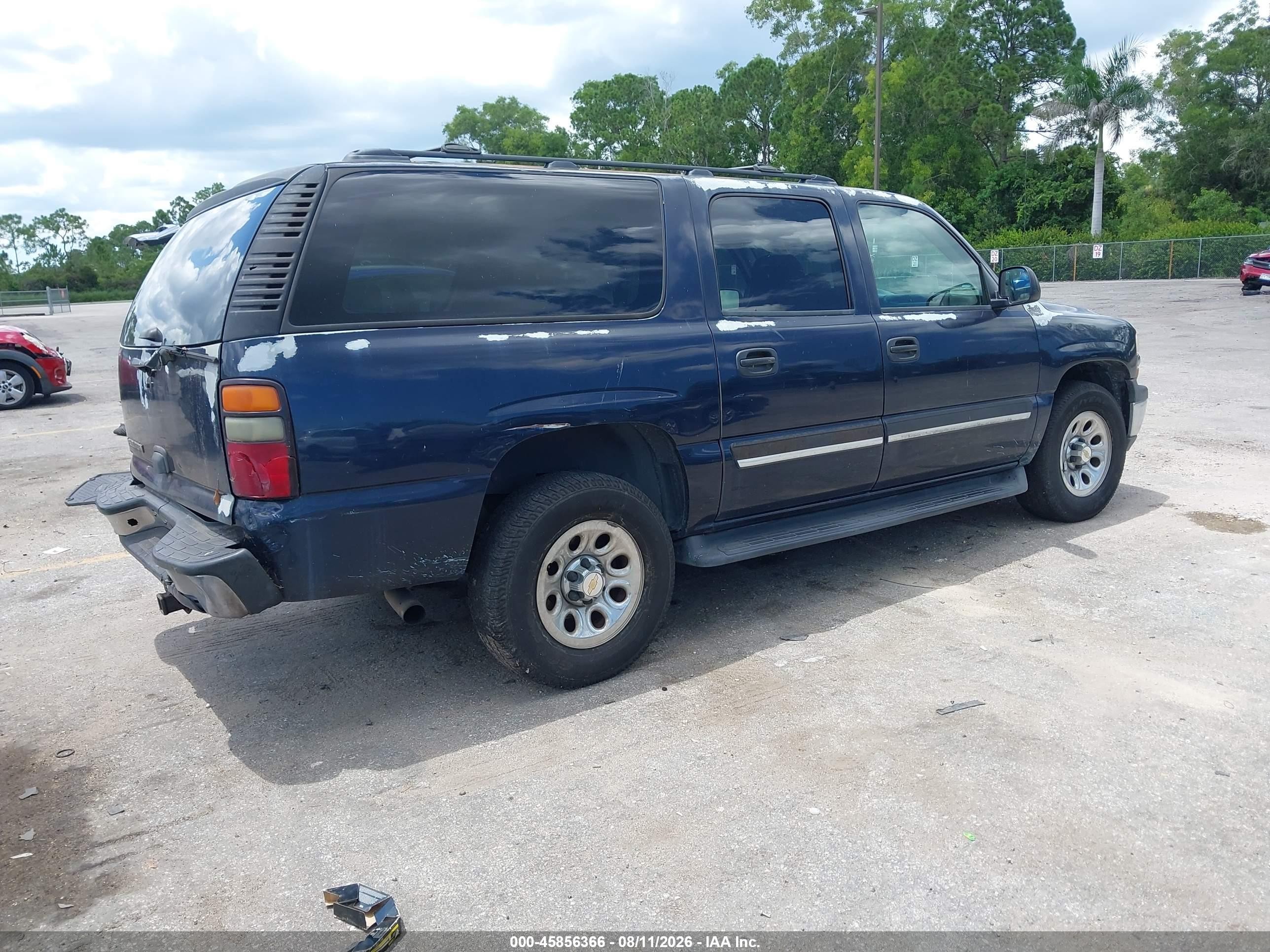 2006 Chevrolet Suburban 1500 Ls Blue vin: 1GNEC16ZX6J122724