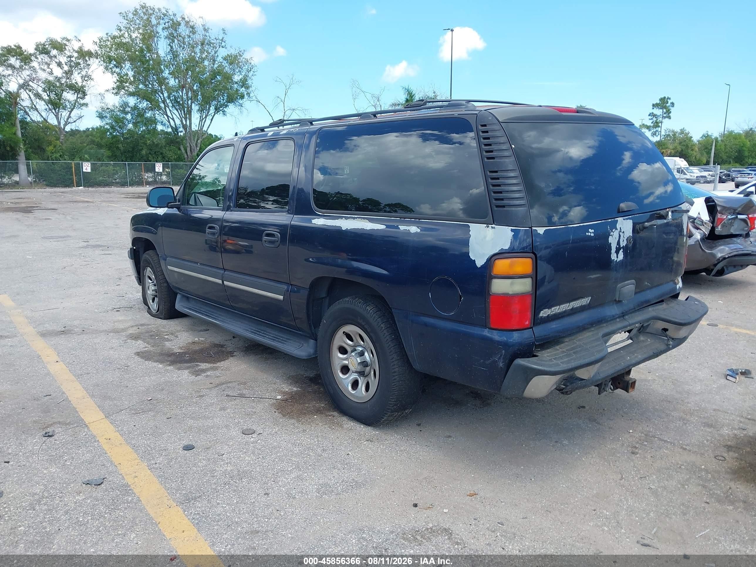 2006 Chevrolet Suburban 1500 Ls Blue vin: 1GNEC16ZX6J122724