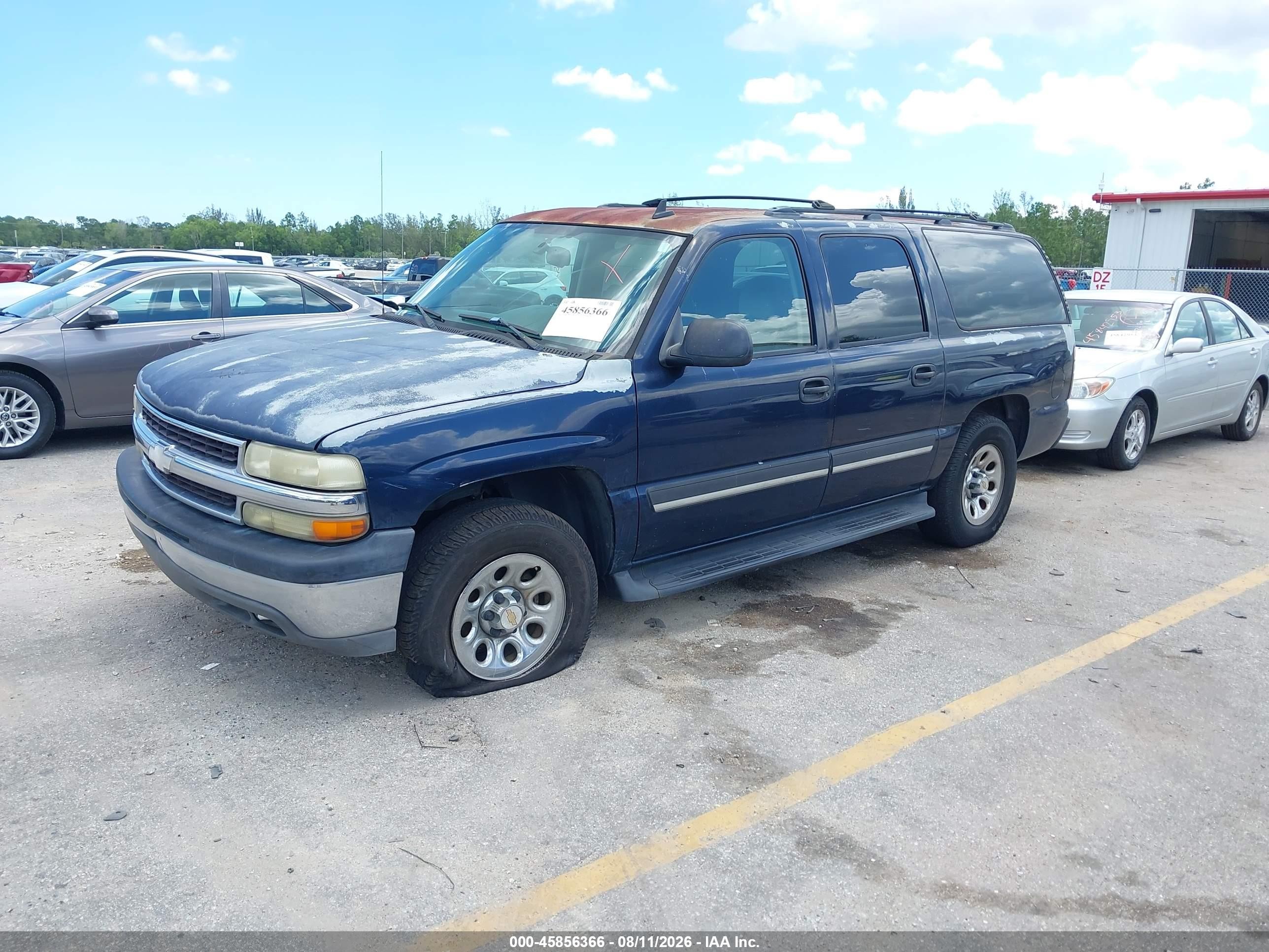 2006 Chevrolet Suburban 1500 Ls Blue vin: 1GNEC16ZX6J122724