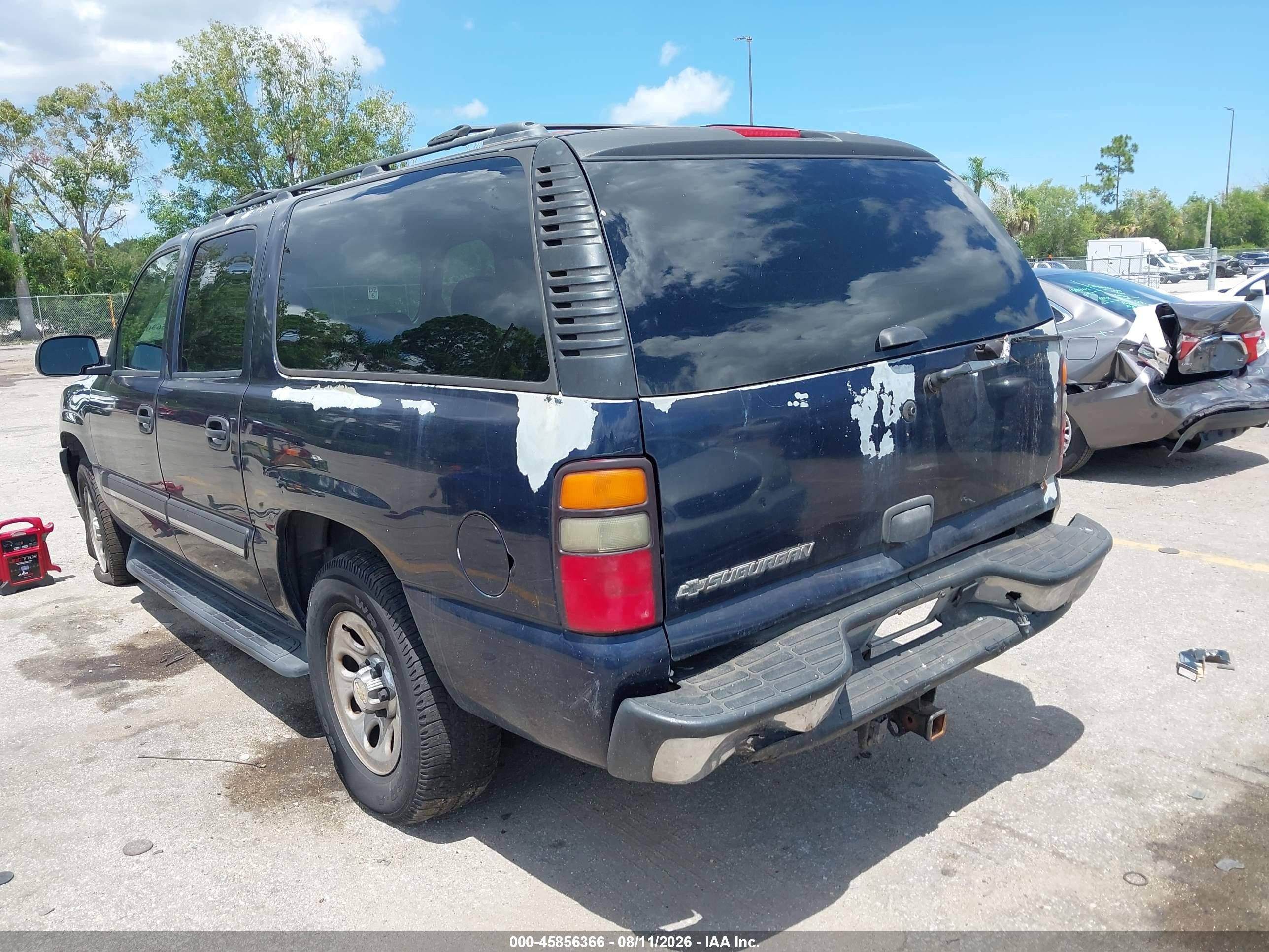 2006 Chevrolet Suburban 1500 Ls Blue vin: 1GNEC16ZX6J122724