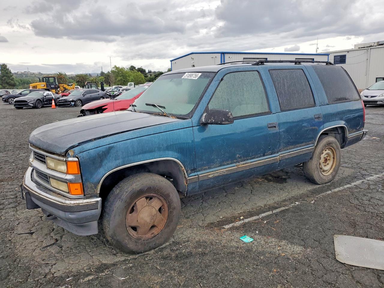 1995 Chevrolet Tahoe K1500 Teal vin: 1GNEK13K2SJ364265