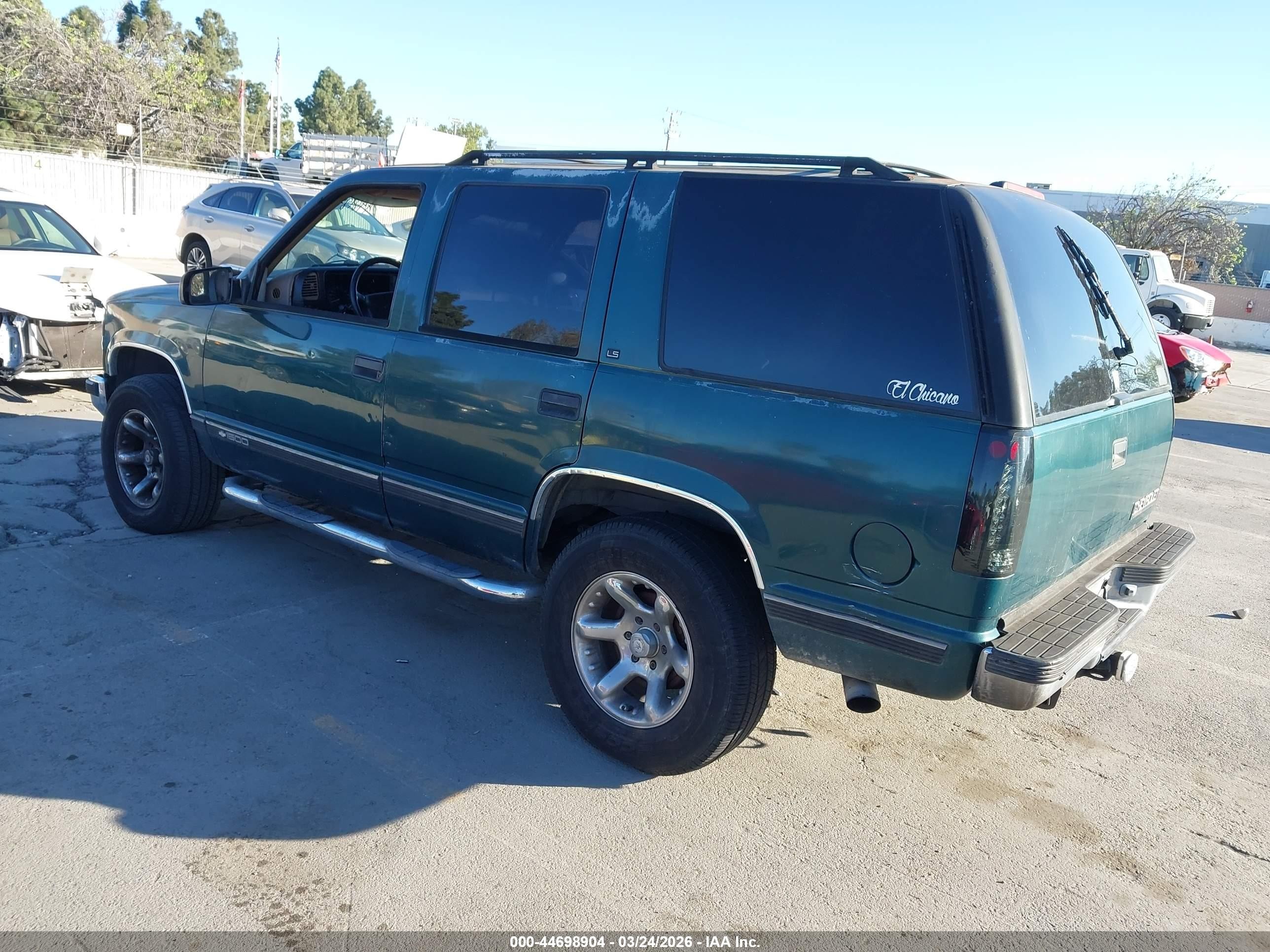 1995 Chevrolet Tahoe K1500 Зеленый vin: 1GNEK13K6SJ362180
