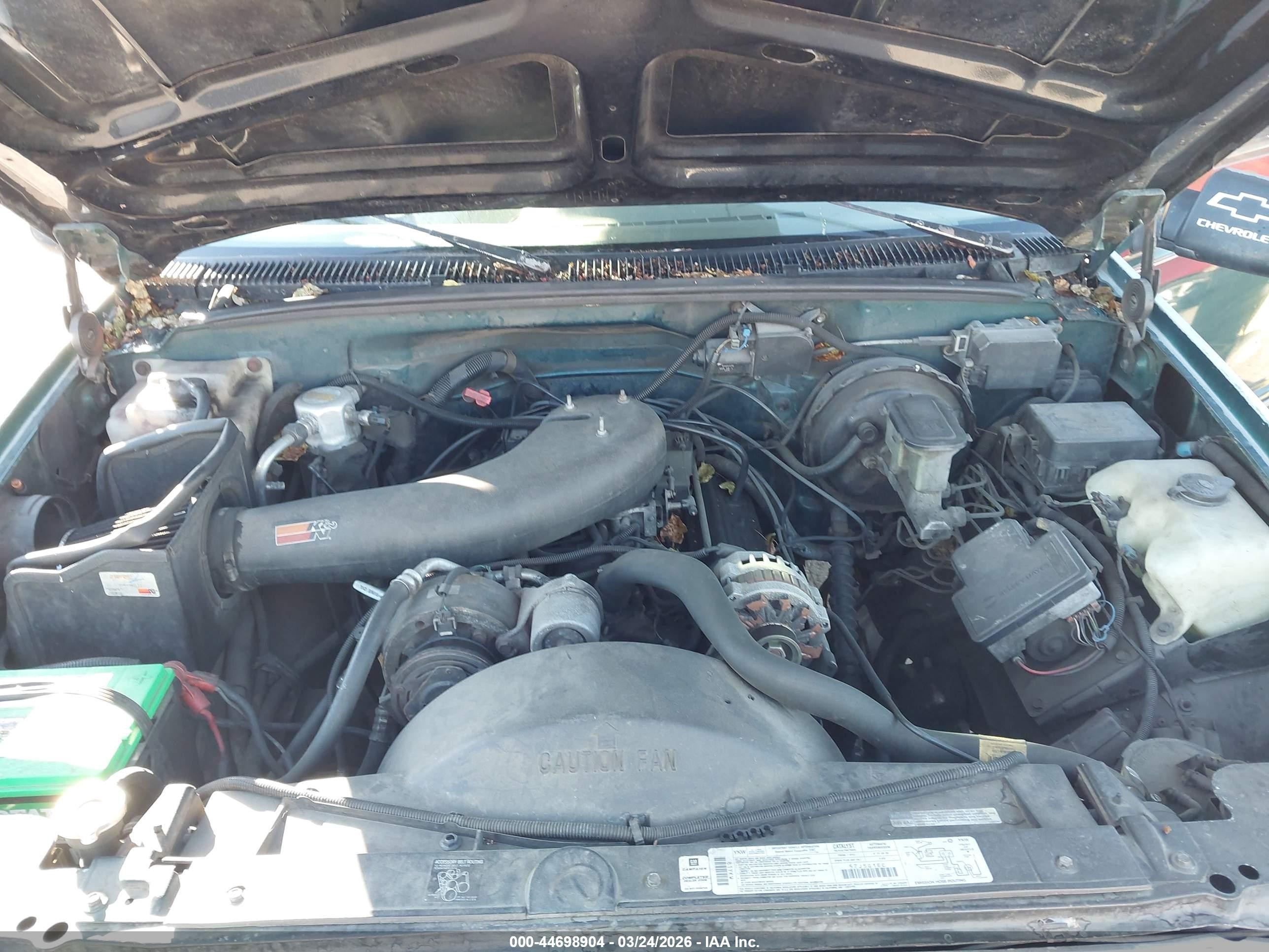 1995 Chevrolet Tahoe K1500 Зеленый vin: 1GNEK13K6SJ362180