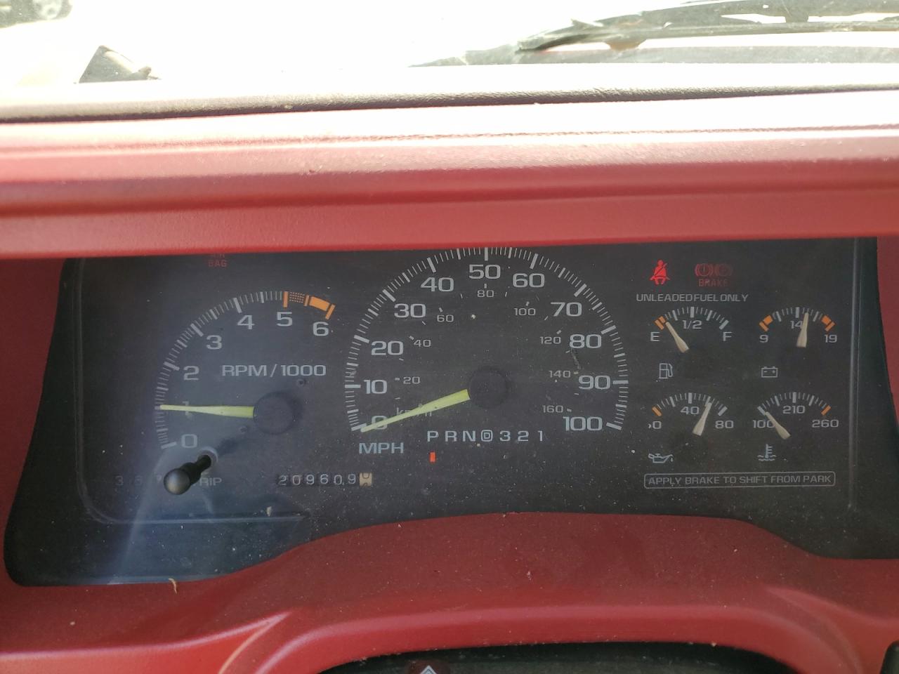 1995 Chevrolet Tahoe K1500 Красный vin: 1GNEK13K7SJ394779