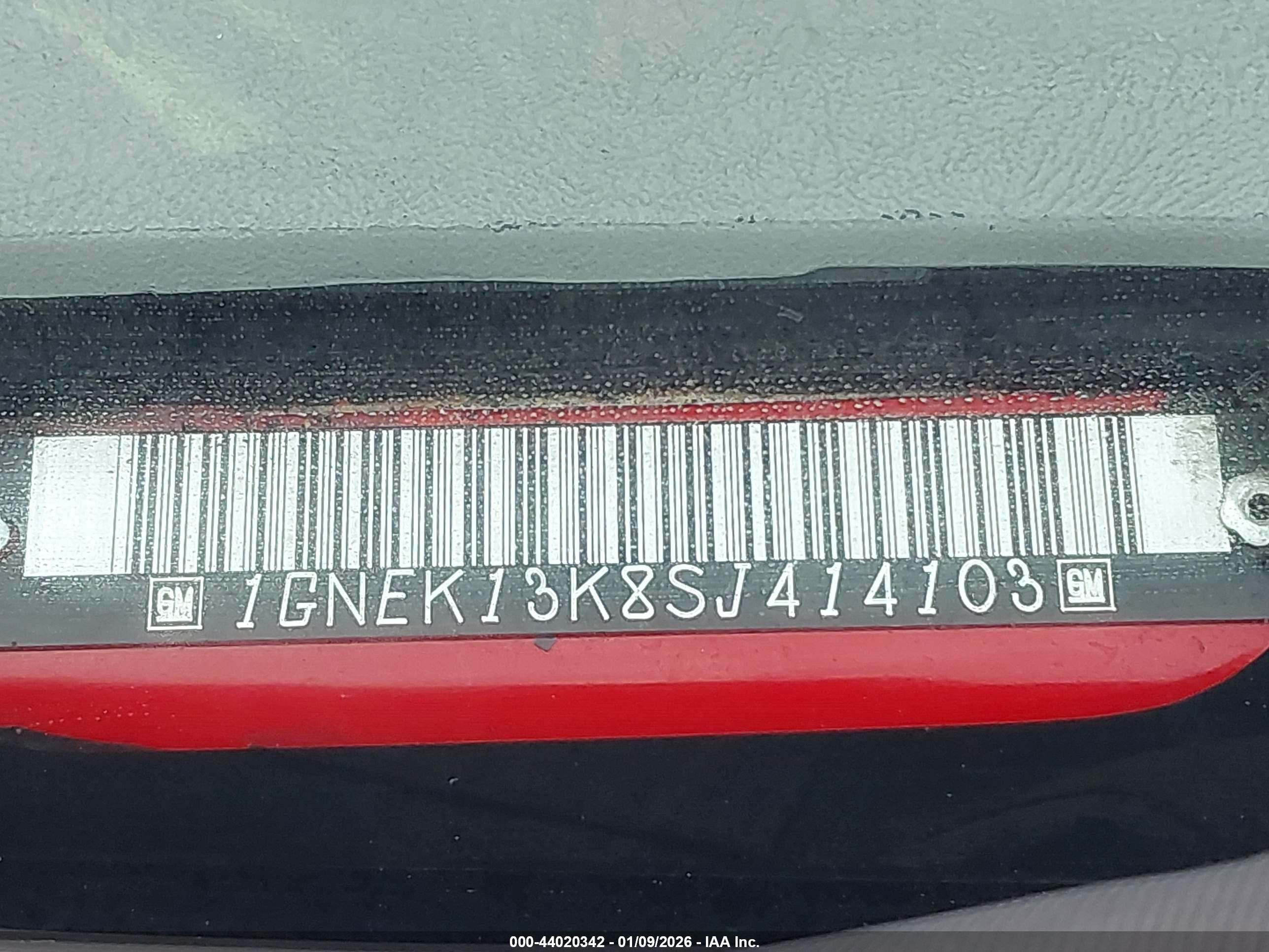 1995 Chevrolet Tahoe K1500 Red vin: 1GNEK13K8SJ414103