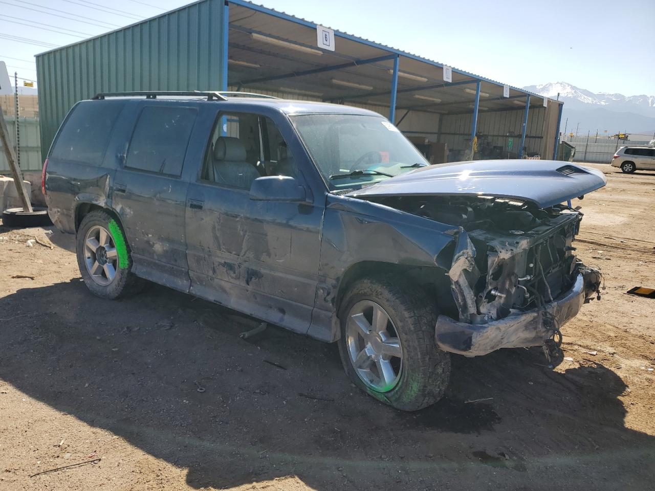 1996 Chevrolet Tahoe K1500 Blue vin: 1GNEK13R1TJ377846