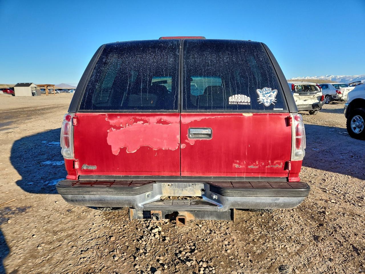 1996 Chevrolet Tahoe K1500 Red vin: 1GNEK13R1TJ398065