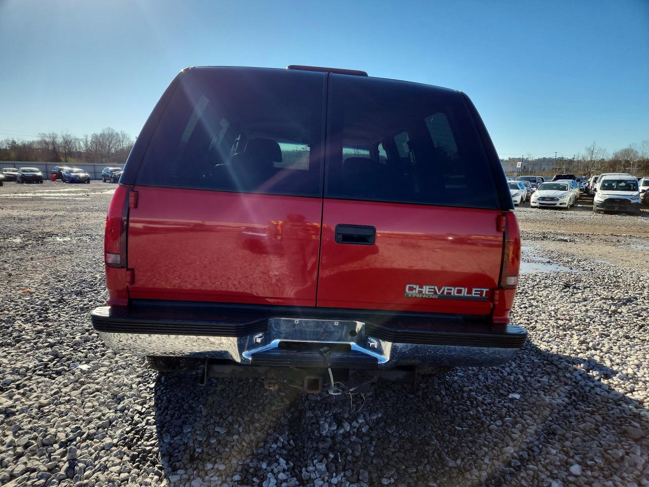 1996 Chevrolet Tahoe K1500 Red vin: 1GNEK13R1TJ415494