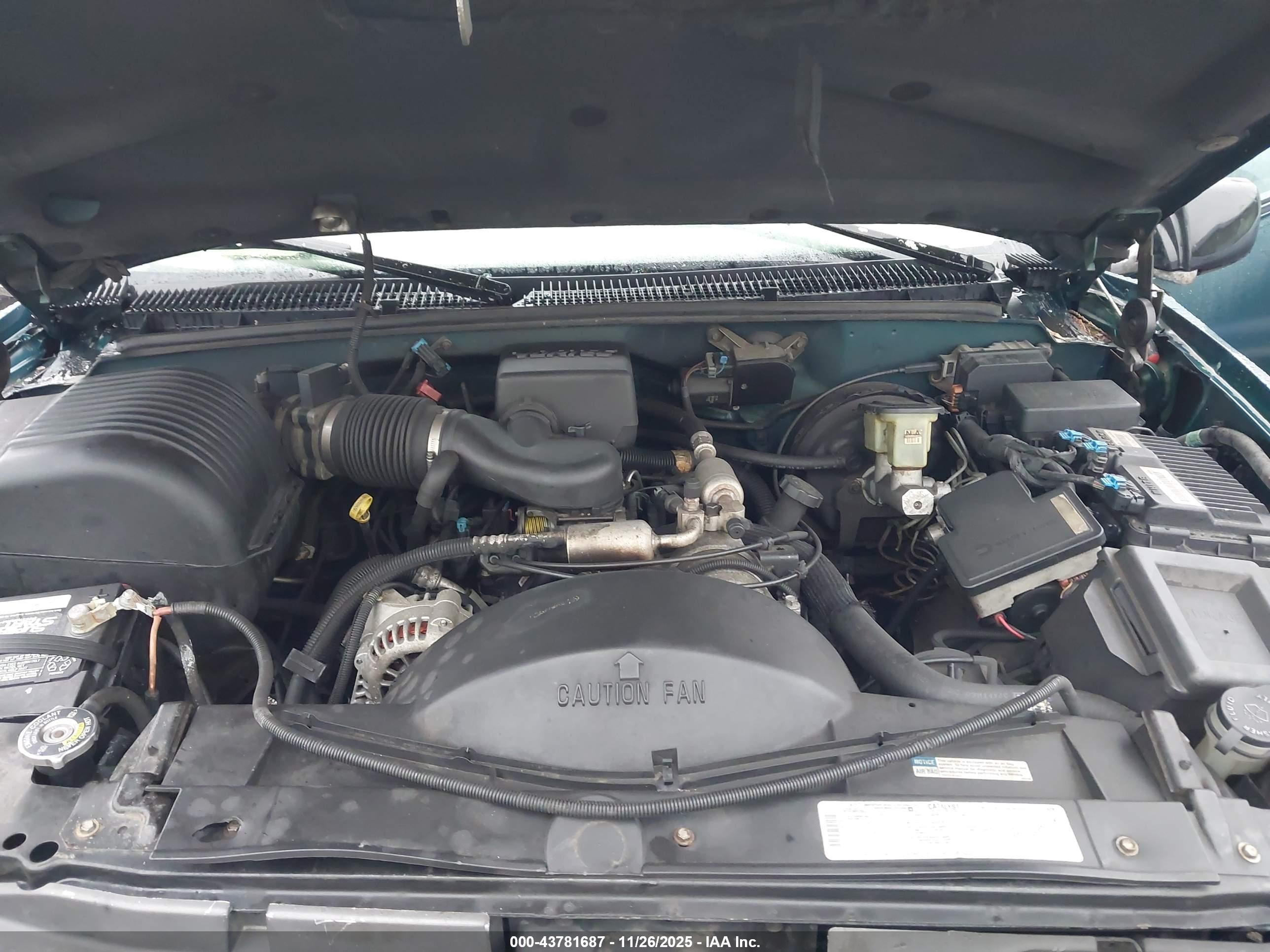 1997 Chevrolet Tahoe Ls Green vin: 1GNEK13R1VJ301255