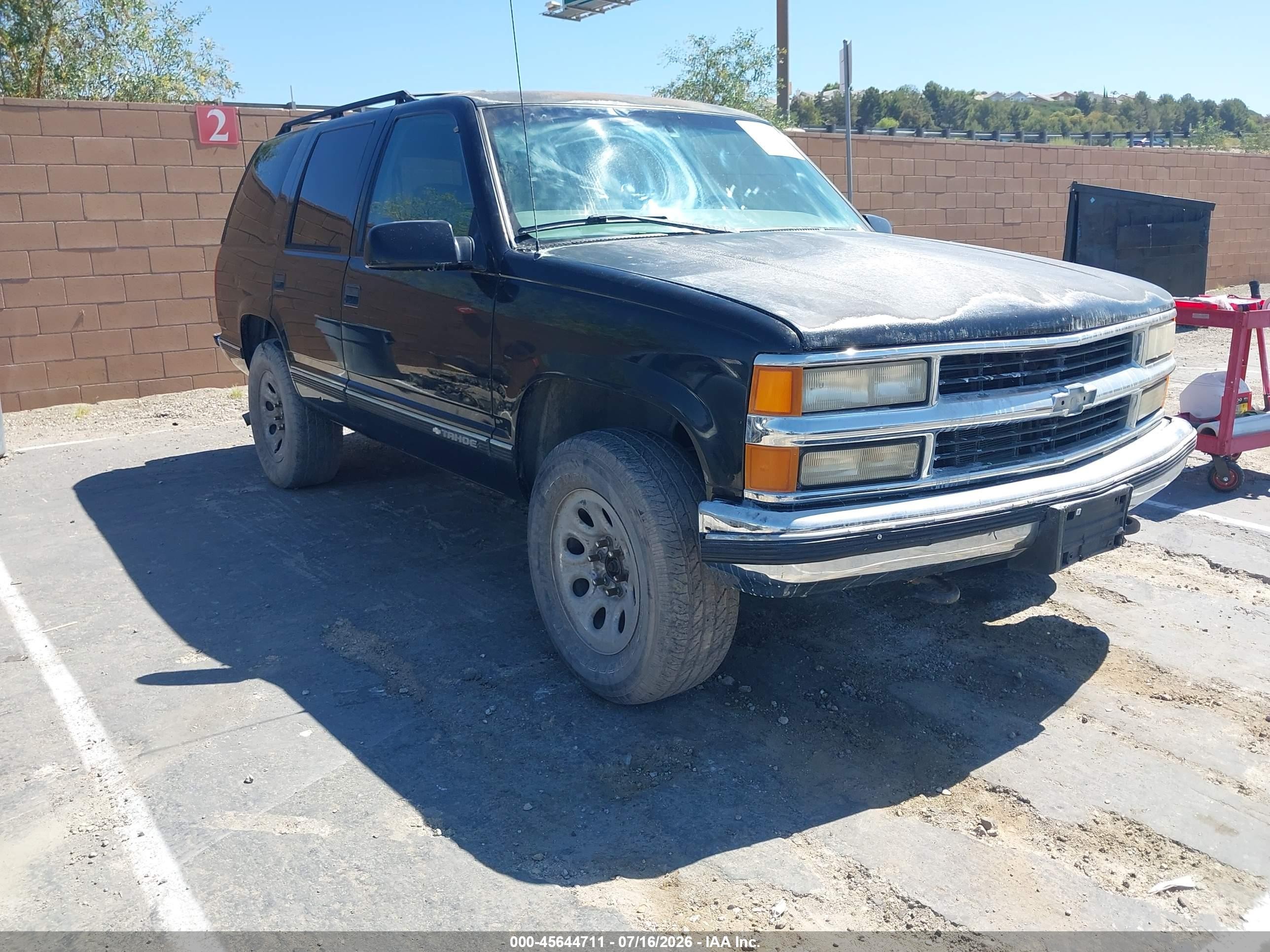 1999 Chevrolet Tahoe Ls Black vin: 1GNEK13R1XJ548083