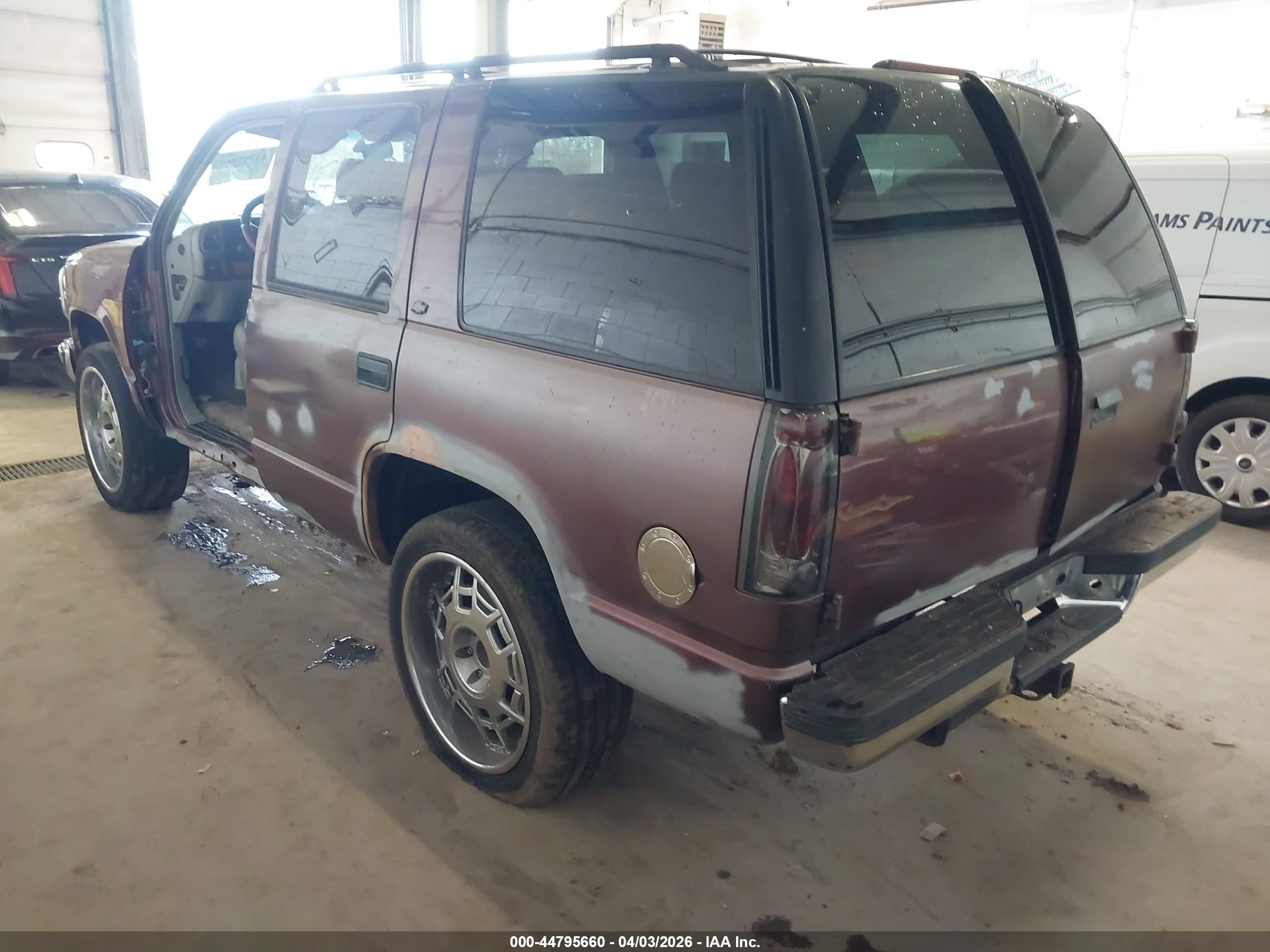 1996 Chevrolet Tahoe K1500 Gray vin: 1GNEK13R2TJ371487