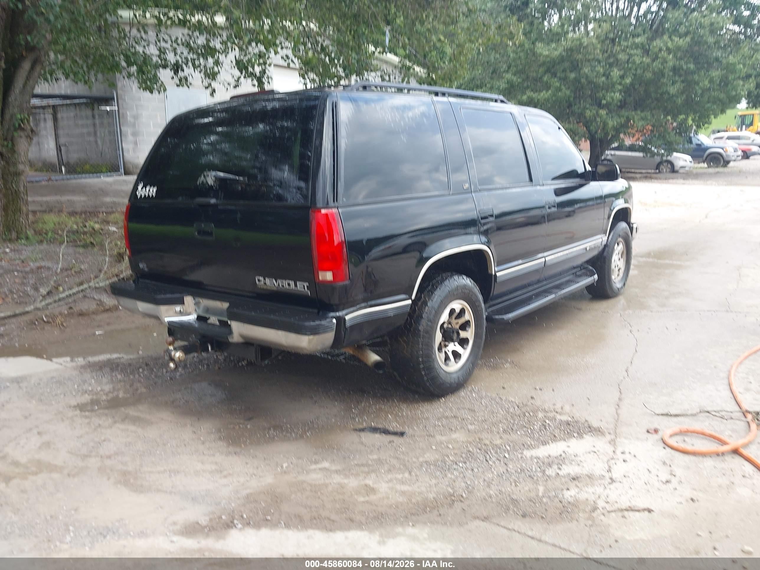 1999 Chevrolet Tahoe Ls Black vin: 1GNEK13R2XJ325731