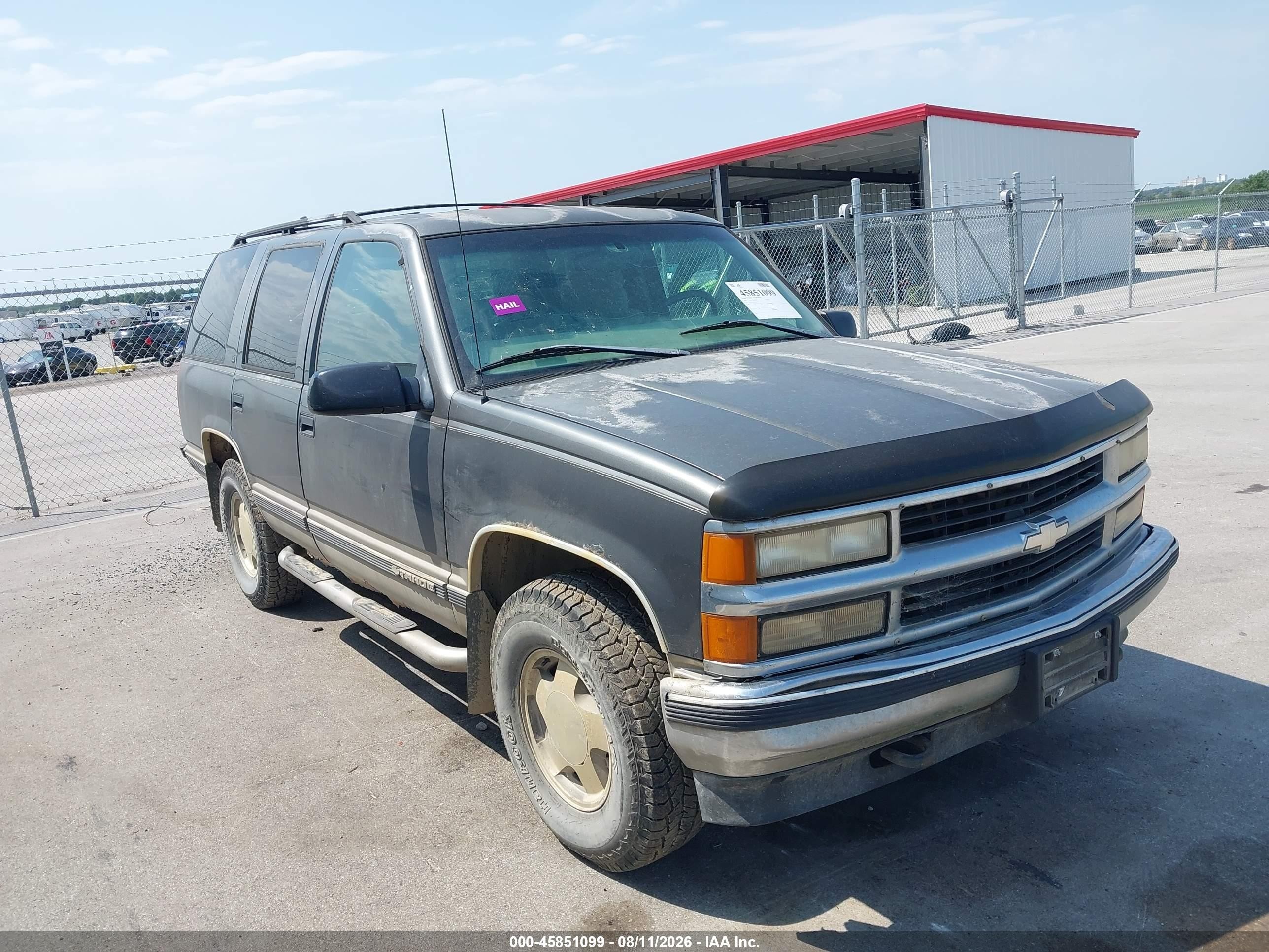 1999 Chevrolet Tahoe Ls Gray vin: 1GNEK13R2XJ363220