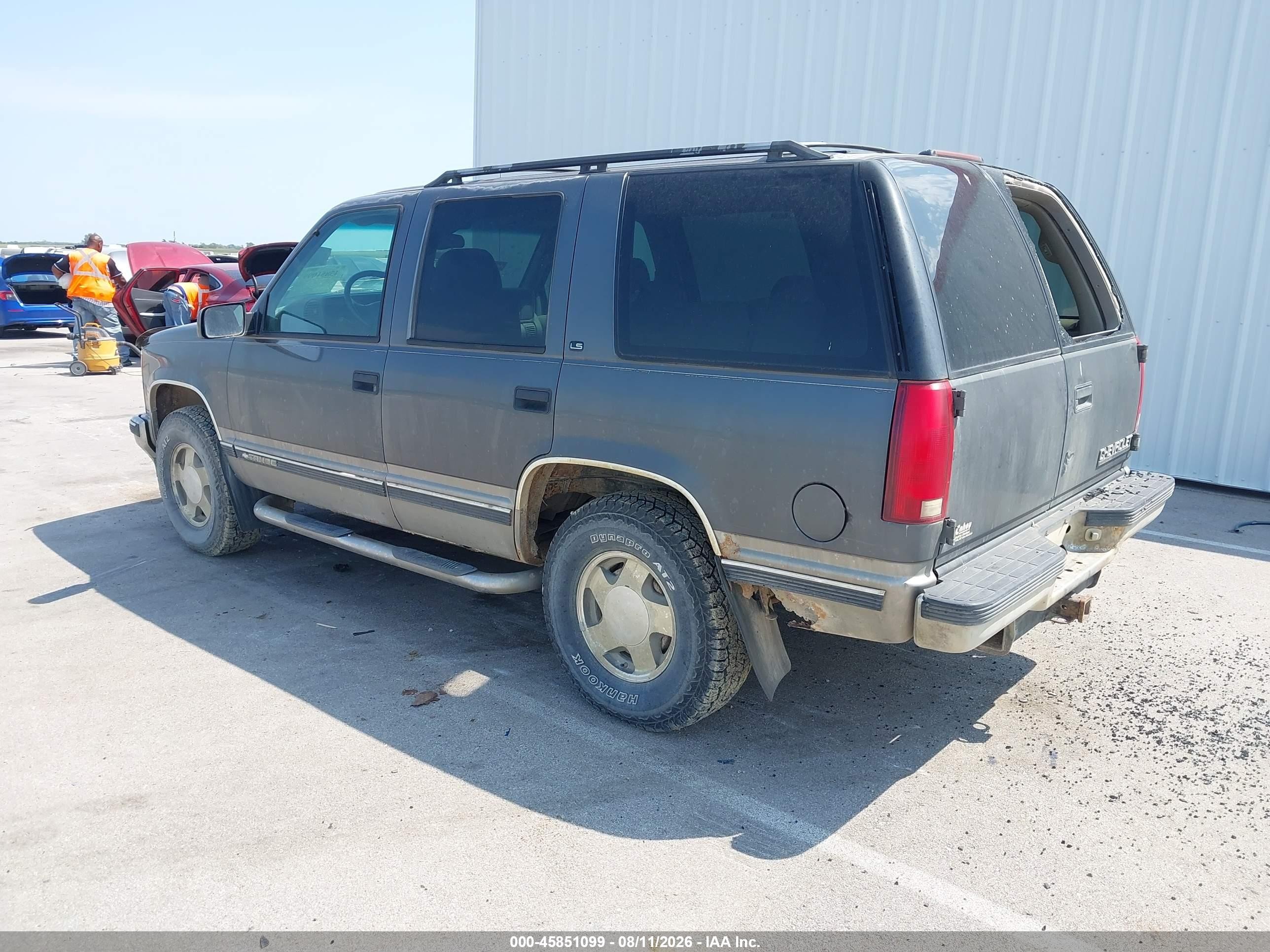 1999 Chevrolet Tahoe Ls Gray vin: 1GNEK13R2XJ363220